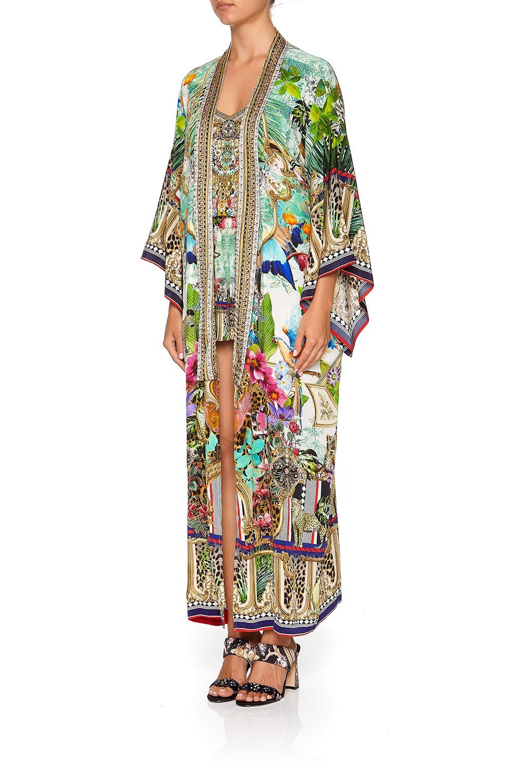 CAMILLA KIMONO COAT CHAMPAGNE COAST