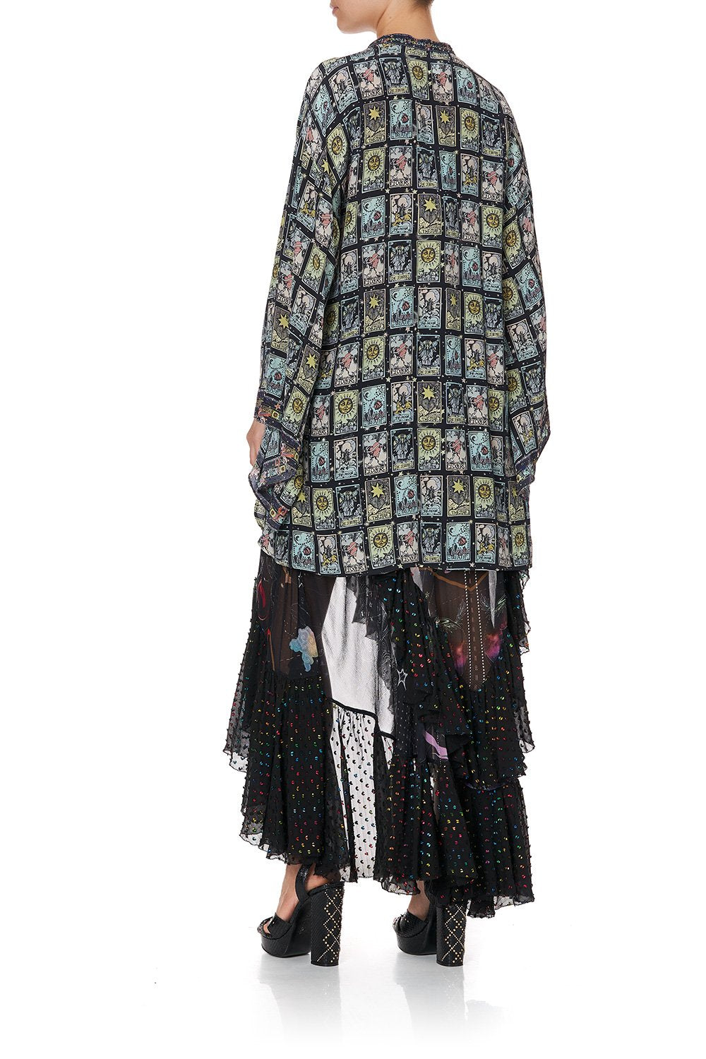 KIMONO SLEEVE BLOUSE MIDNIGHT MOON HOUSE