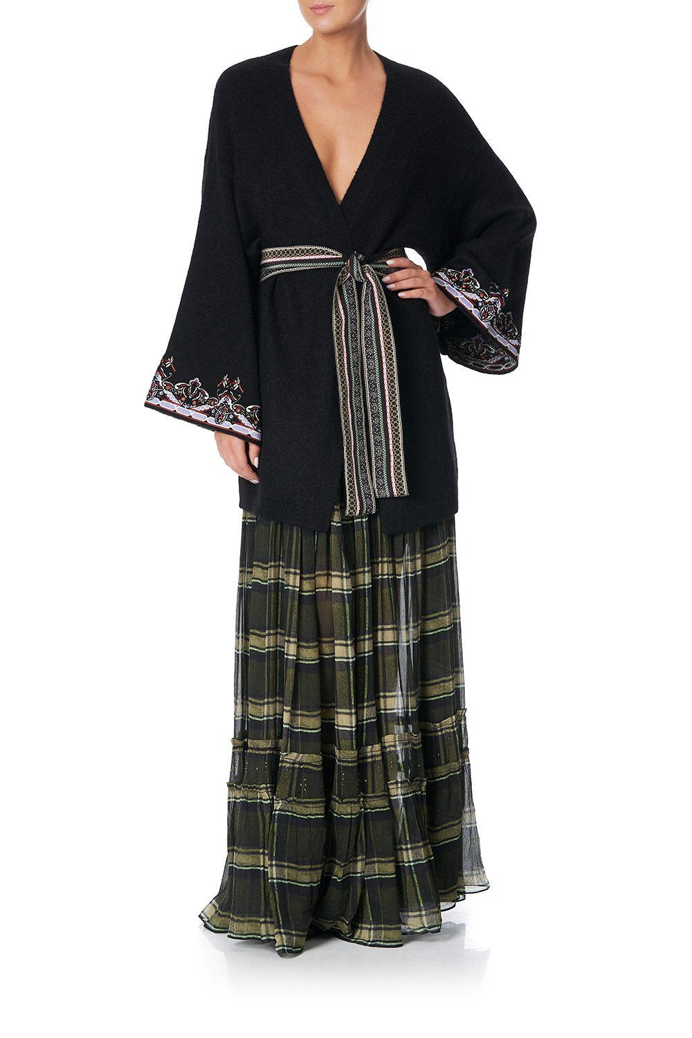 KIMONO SLEEVE WRAP KNIT BOTANICAL CHRONICLES