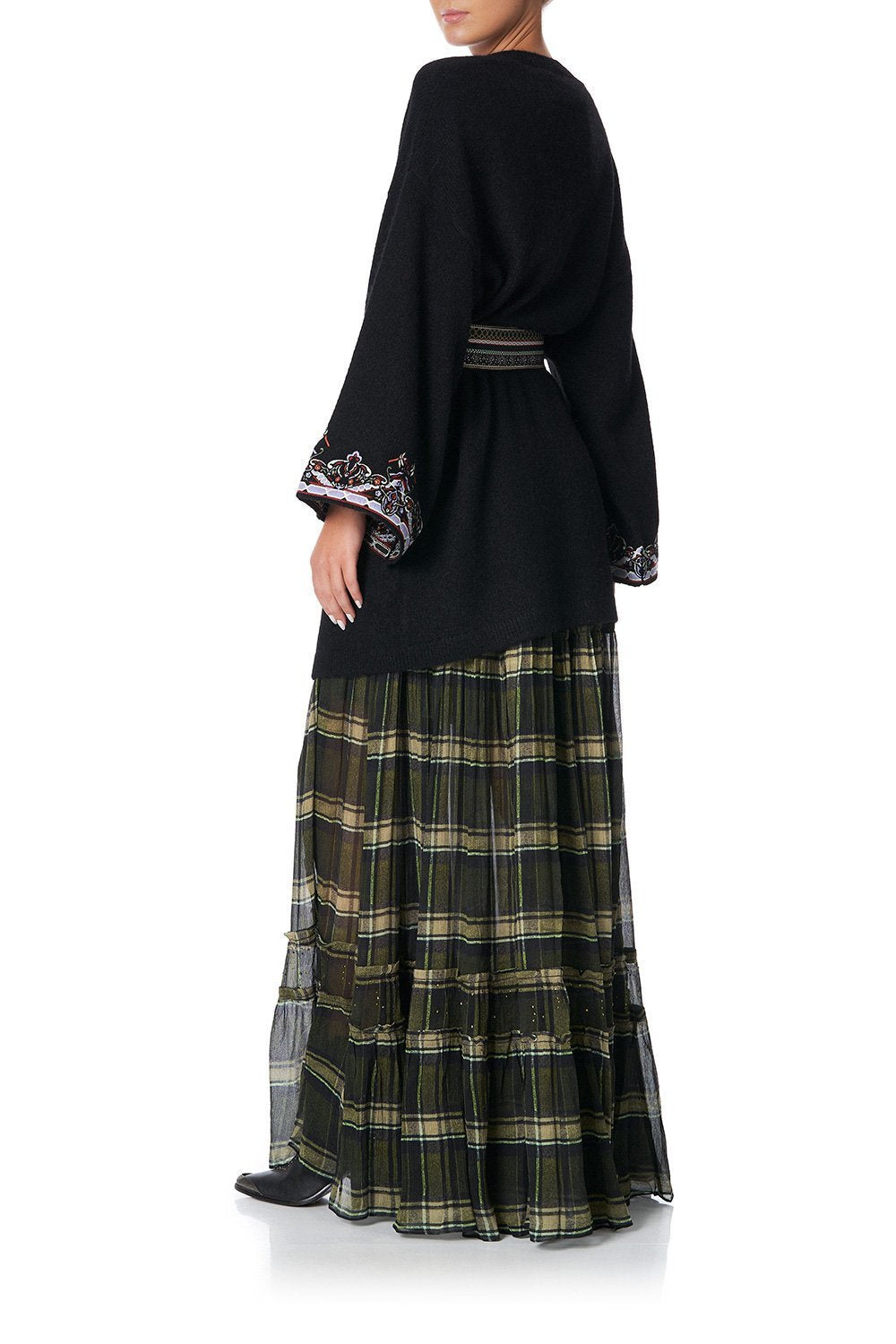 KIMONO SLEEVE WRAP KNIT BOTANICAL CHRONICLES