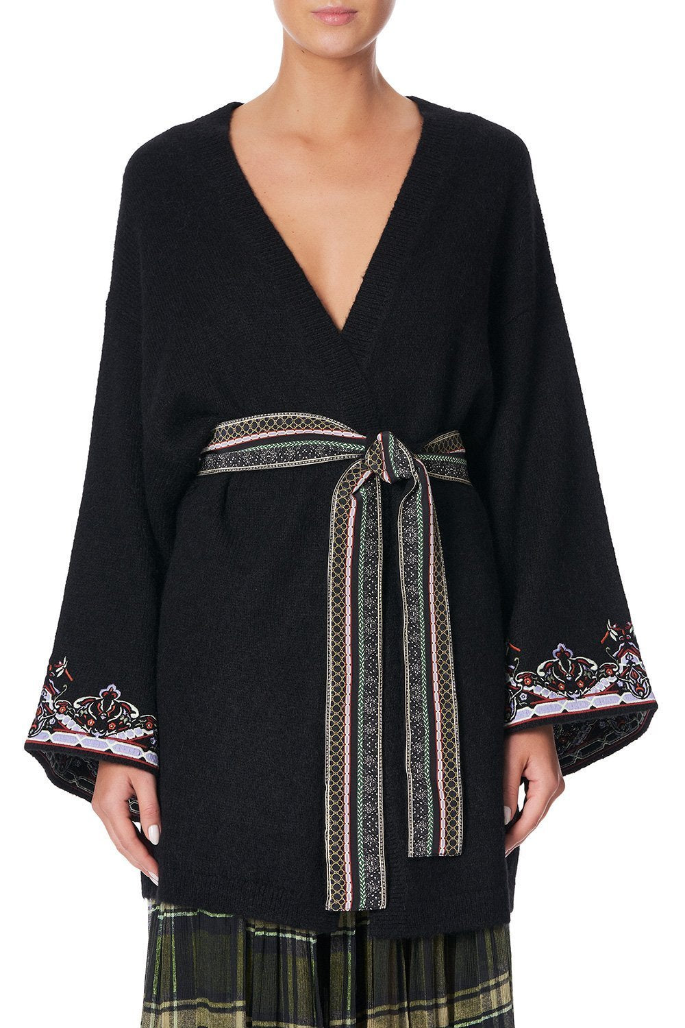 KIMONO SLEEVE WRAP KNIT BOTANICAL CHRONICLES