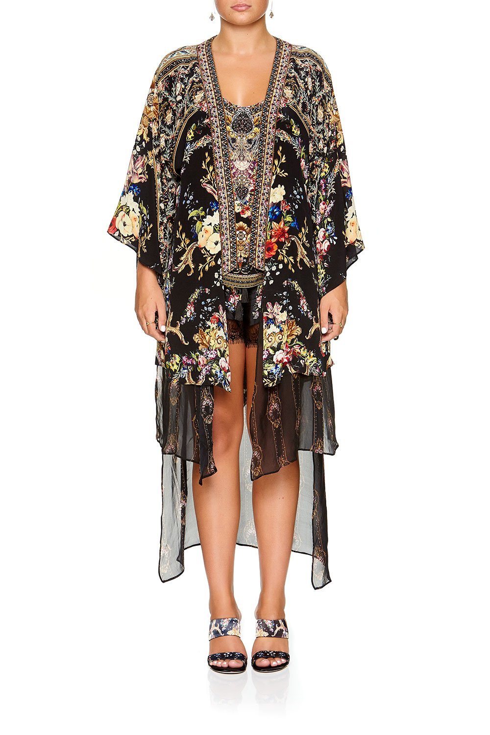 KIMONO WITH LONG UNDERLAY FRIEND IN FLORA