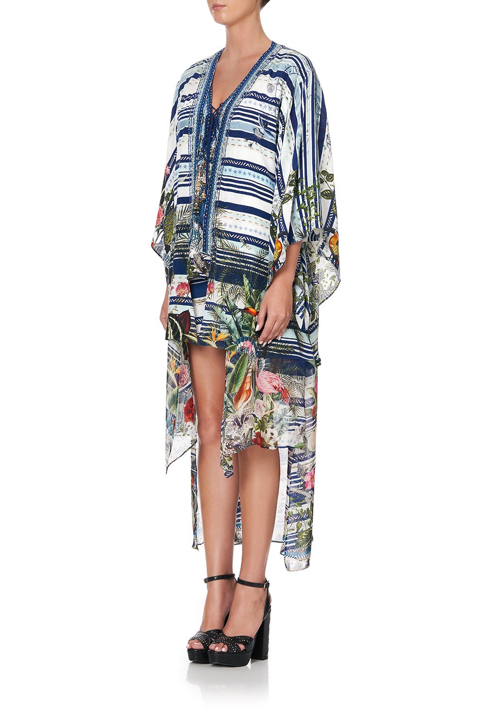 KIMONO WITH LONG UNDERLAYER SOLIS HEART