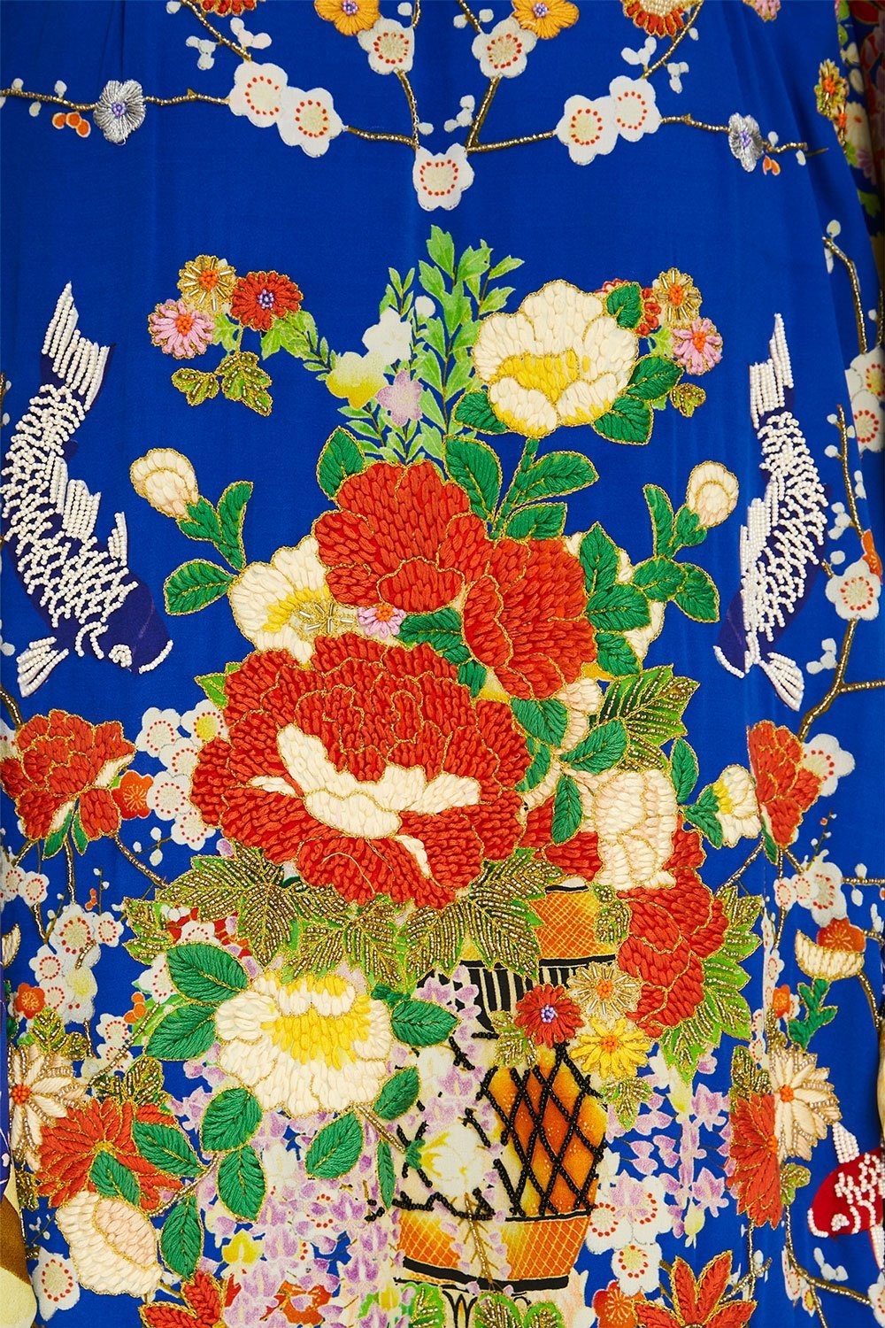 CAMILLA KIMONO W/ SPLIT SLEEVE PLAYING KOI