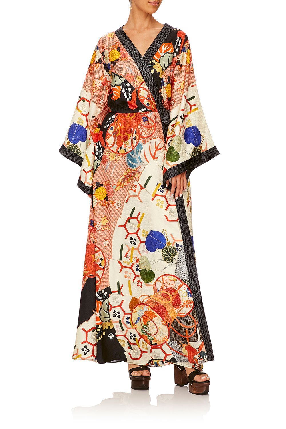 CAMILLA KISSING THE SUN KIMONO WRAP DRESS