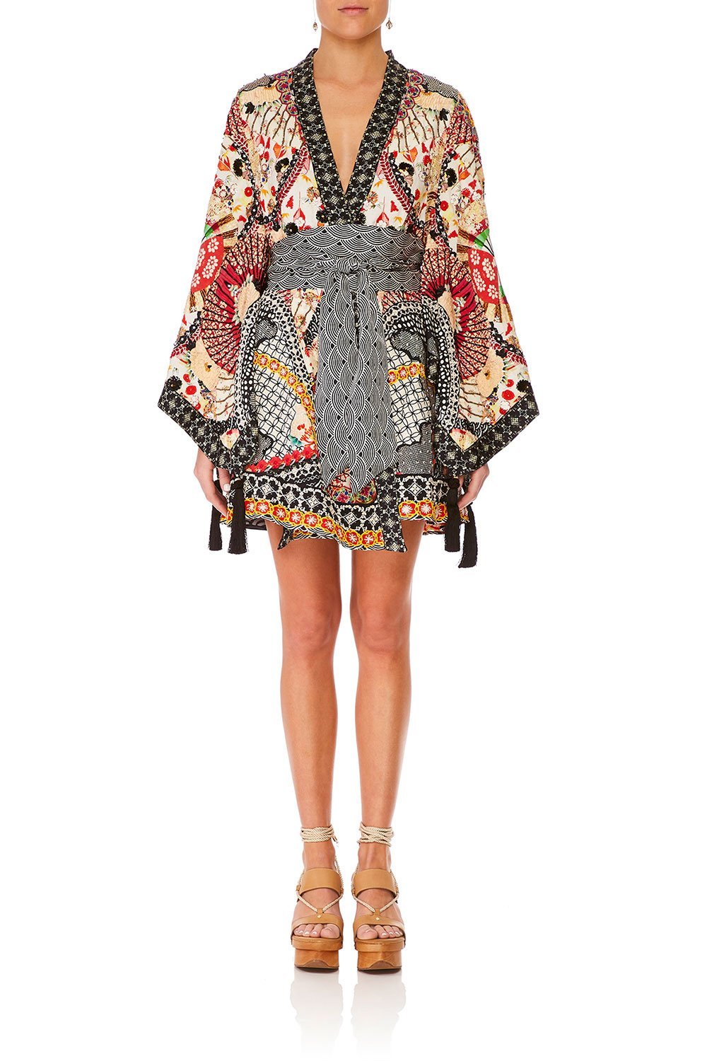 CAMILLA VINTAGE VIXEN KIMONO WRAP DRESS W OBI