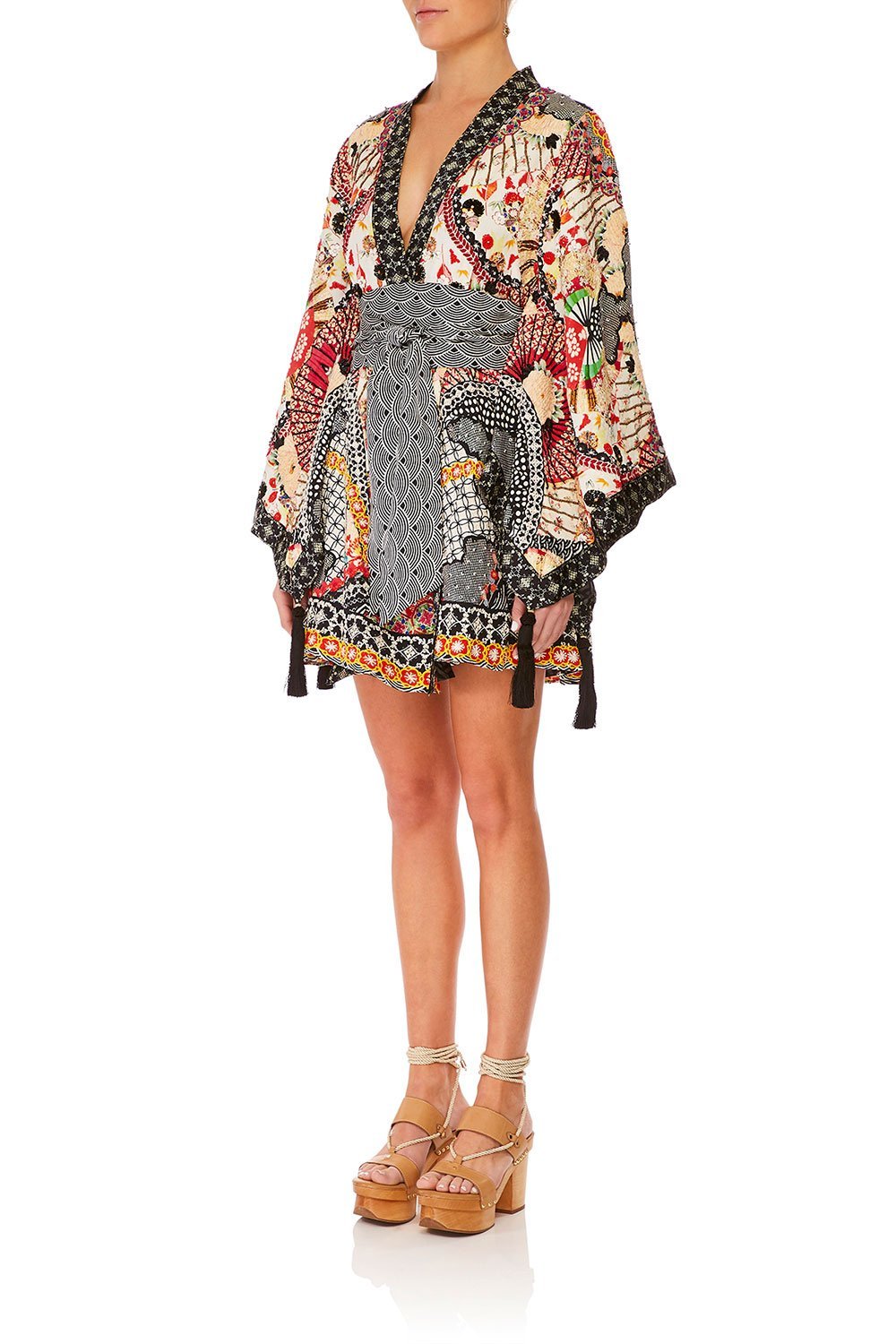 CAMILLA VINTAGE VIXEN KIMONO WRAP DRESS W OBI