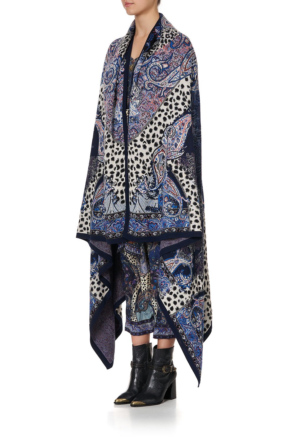 KNIT JACQUARD BLANKET FESTIVAL EXPRESS