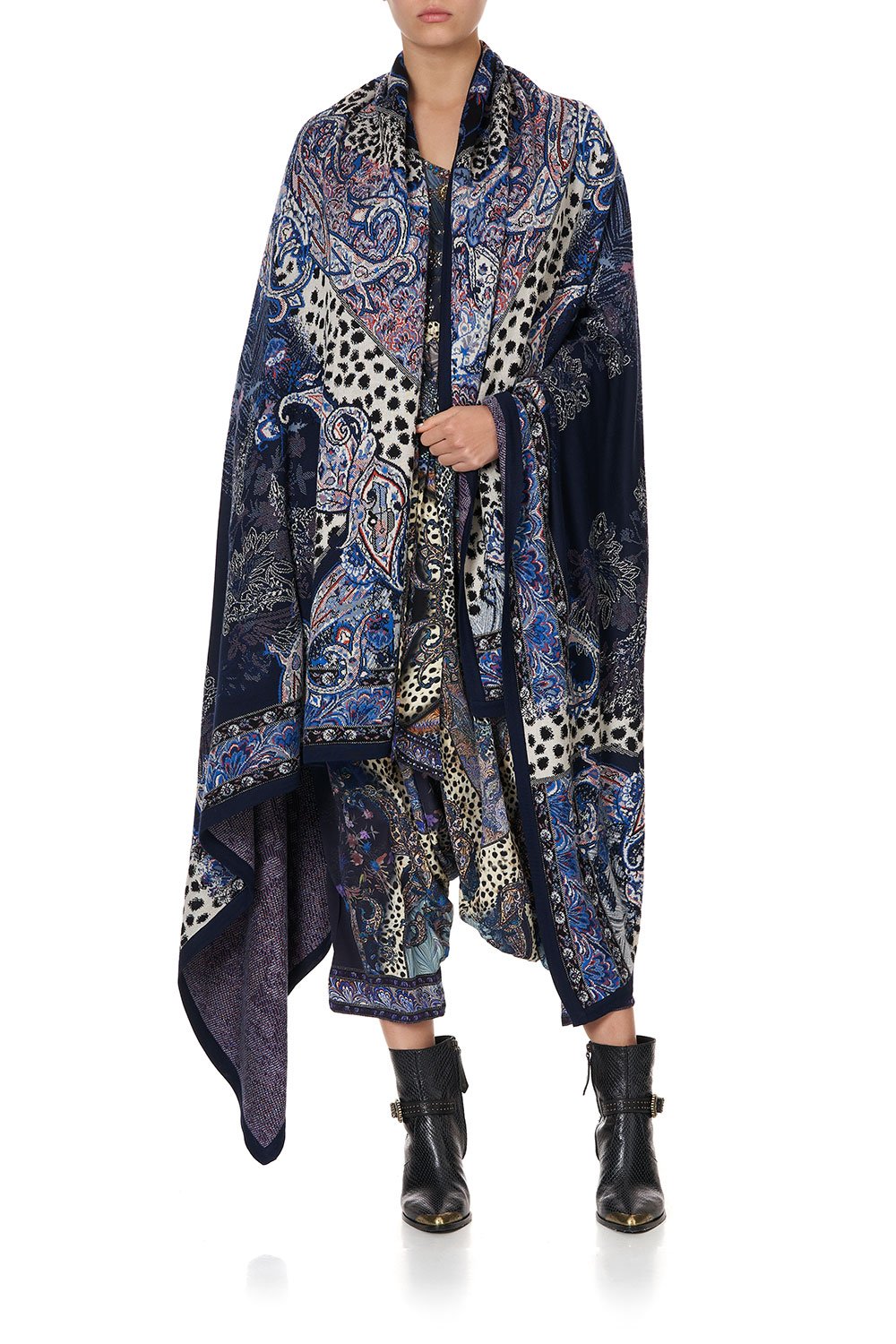 KNIT JACQUARD BLANKET FESTIVAL EXPRESS