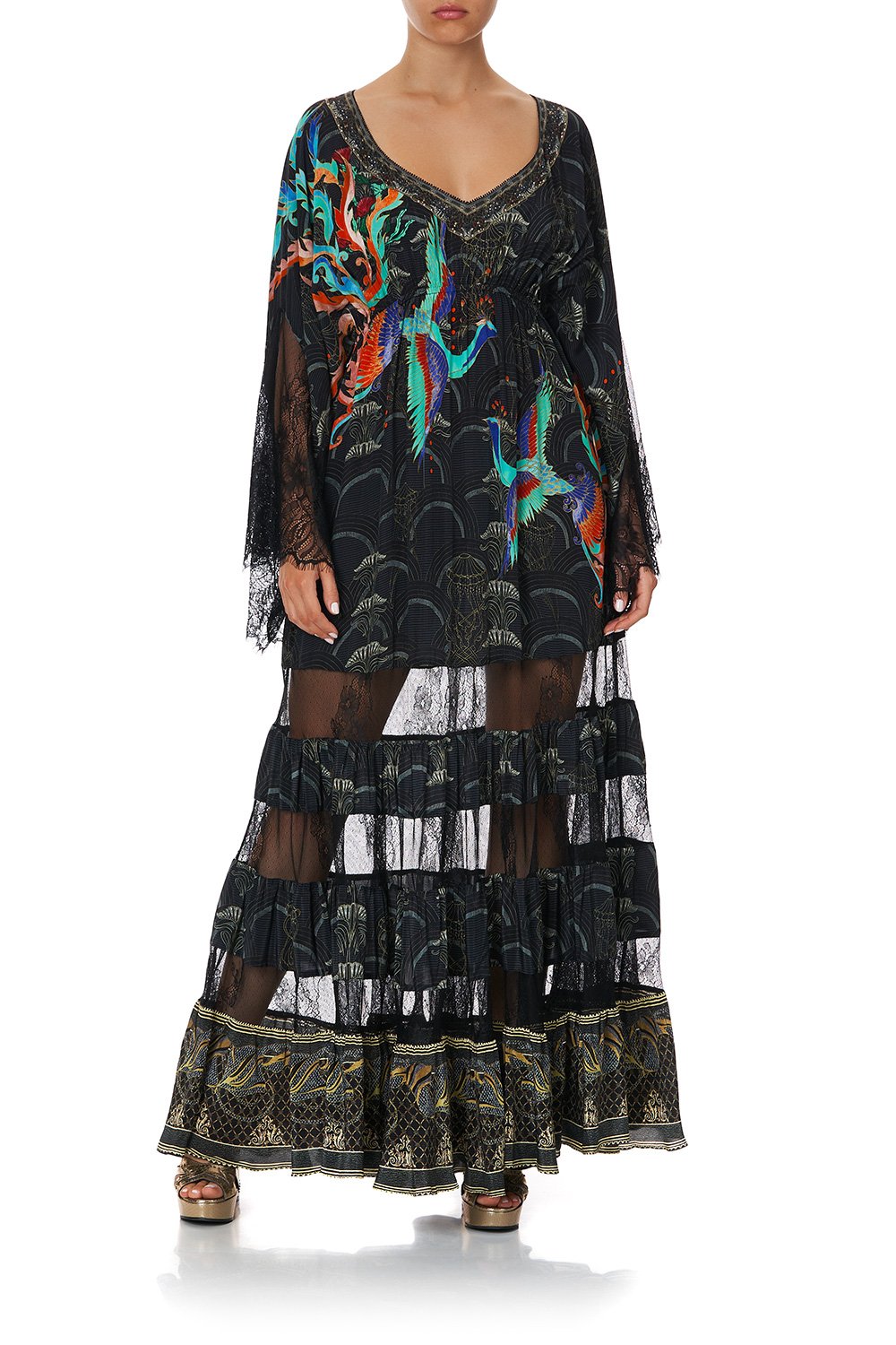 LACE PANEL DRESS WISE WINGS