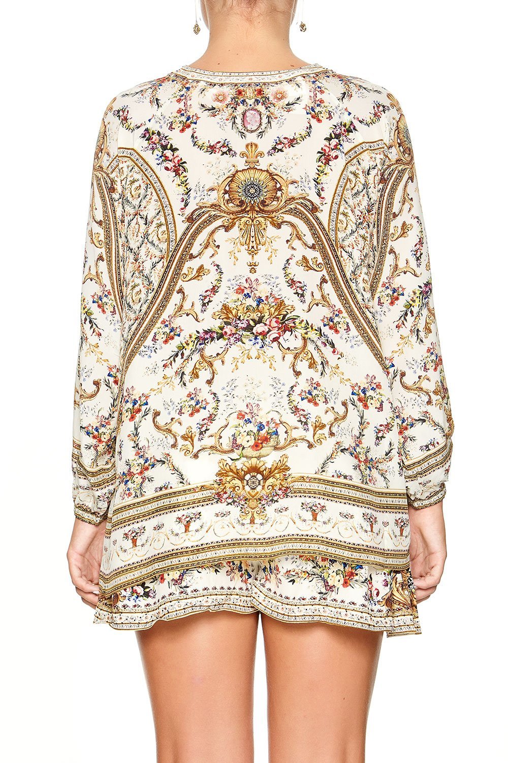 CAMILLA LACE UP BLOUSE OLYMPE ODE