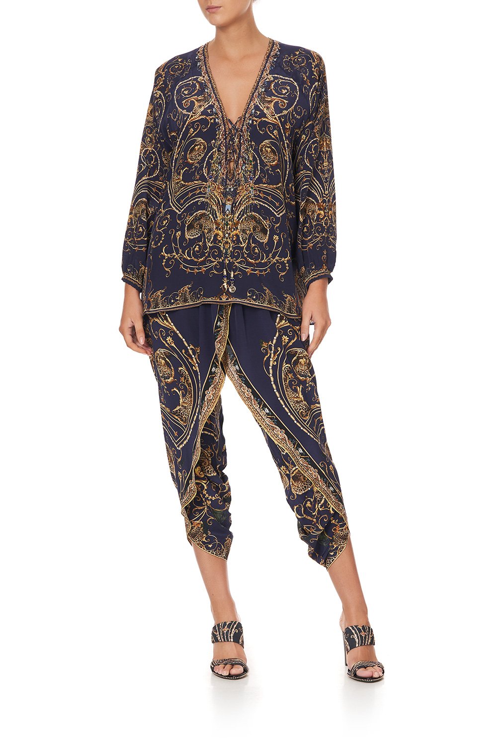 LACE UP BLOUSE SEVEN DAY WEEKEND