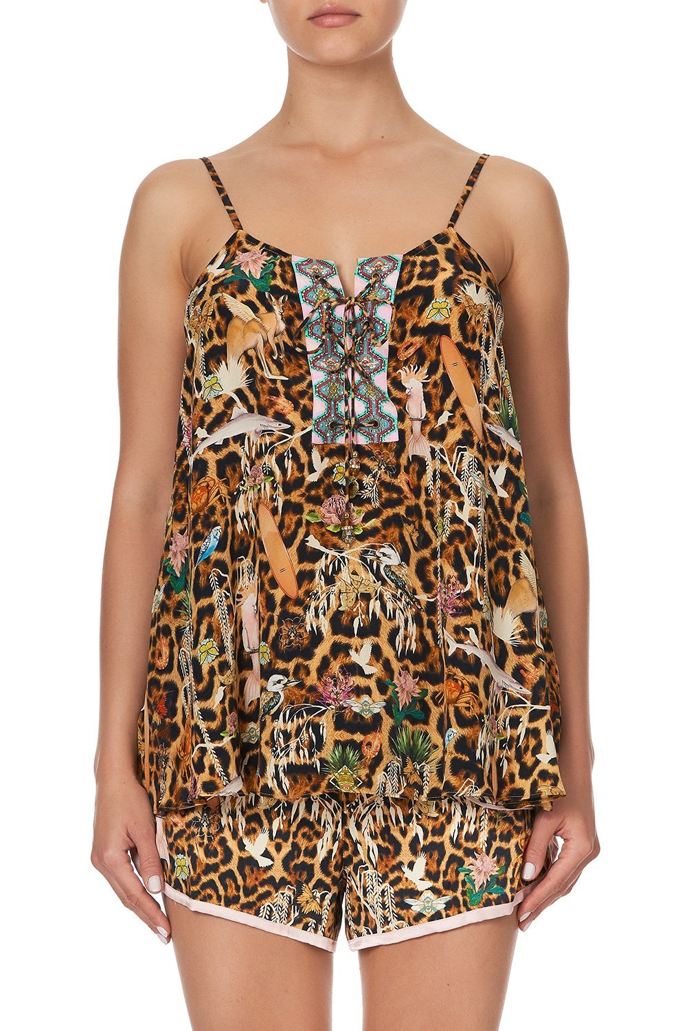 LACE UP FRONT CAMI FEUNA ELECTRO