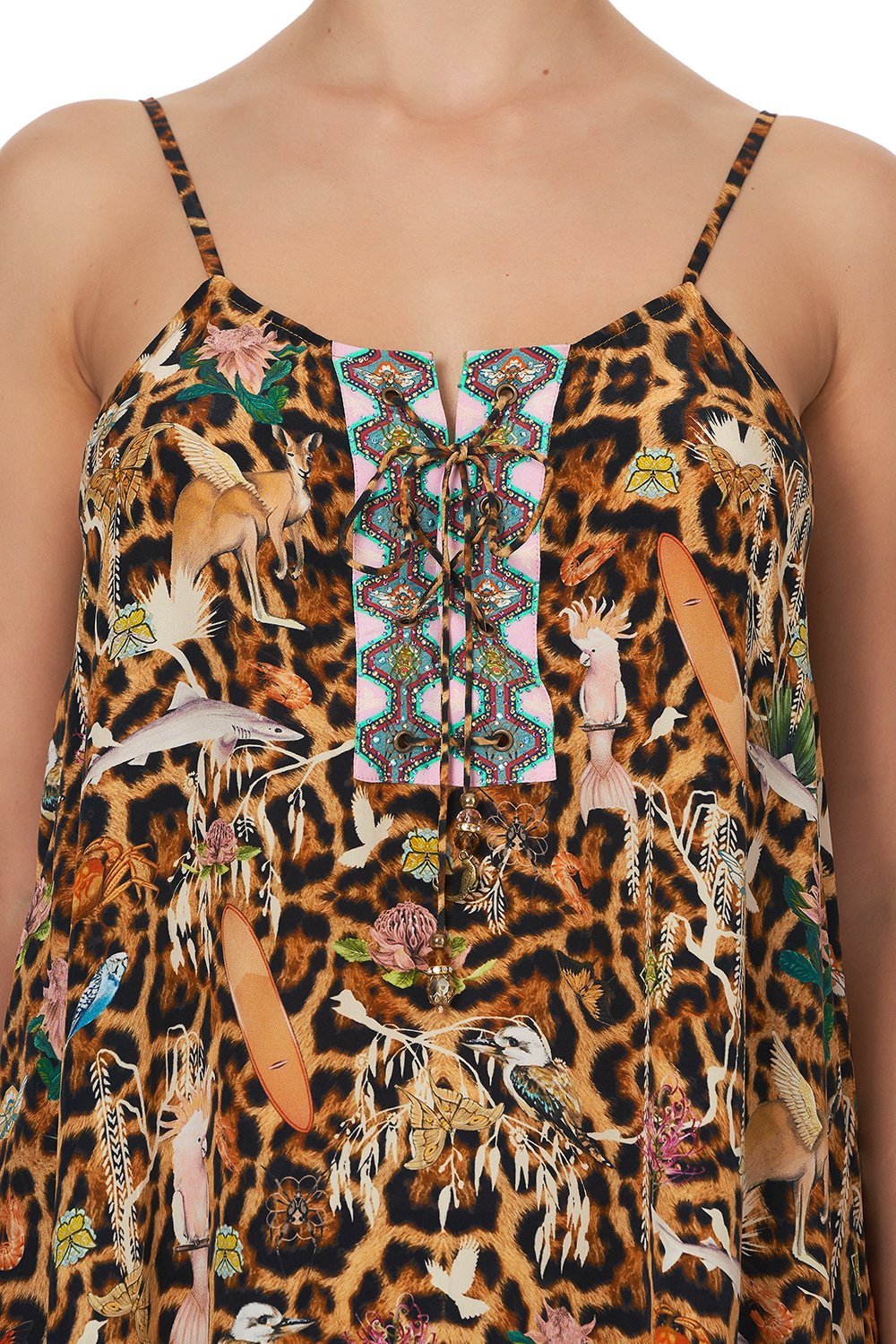 LACE UP FRONT CAMI FEUNA ELECTRO