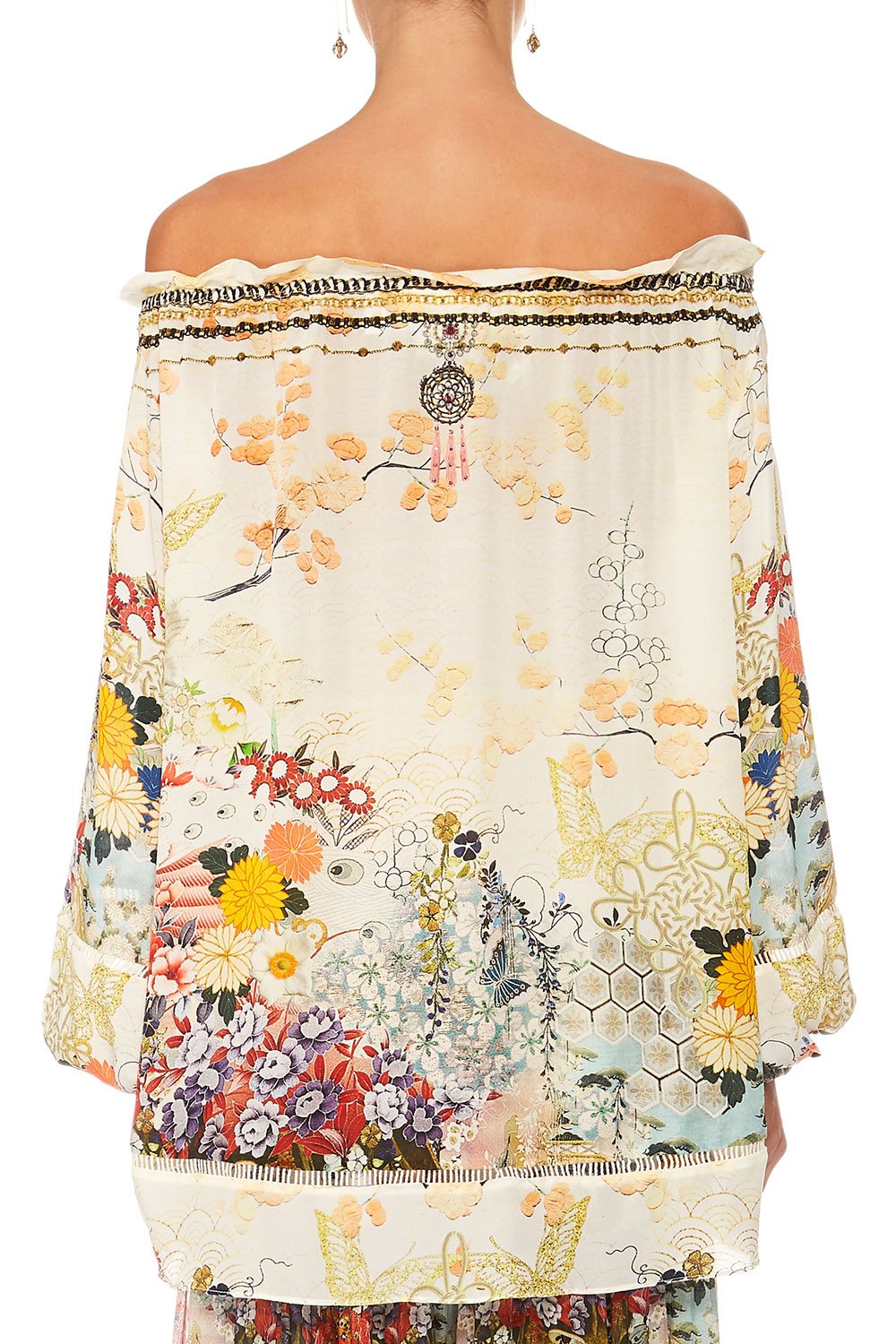 CAMILLA LADY LABYRINTH OFF THE SHOULDER BLOUSE