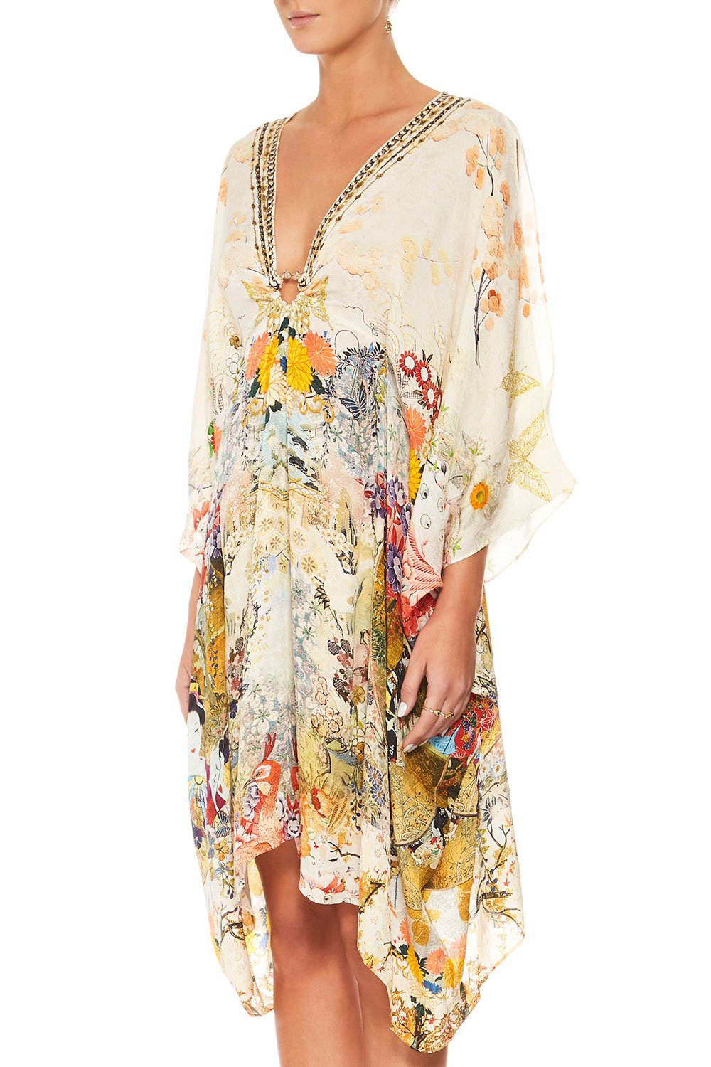 CAMILLA LADY LABYRINTH SHORT KAFTAN W HARDWARE