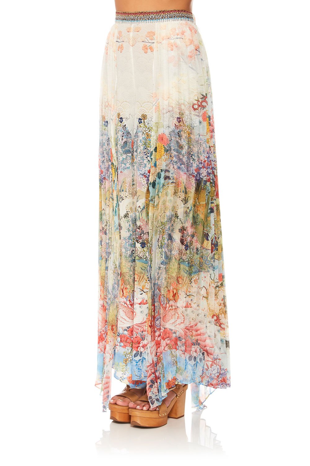 CAMILLA LADY LABYRINTH WIDE LEG PANT W PLEAT OVERLAY