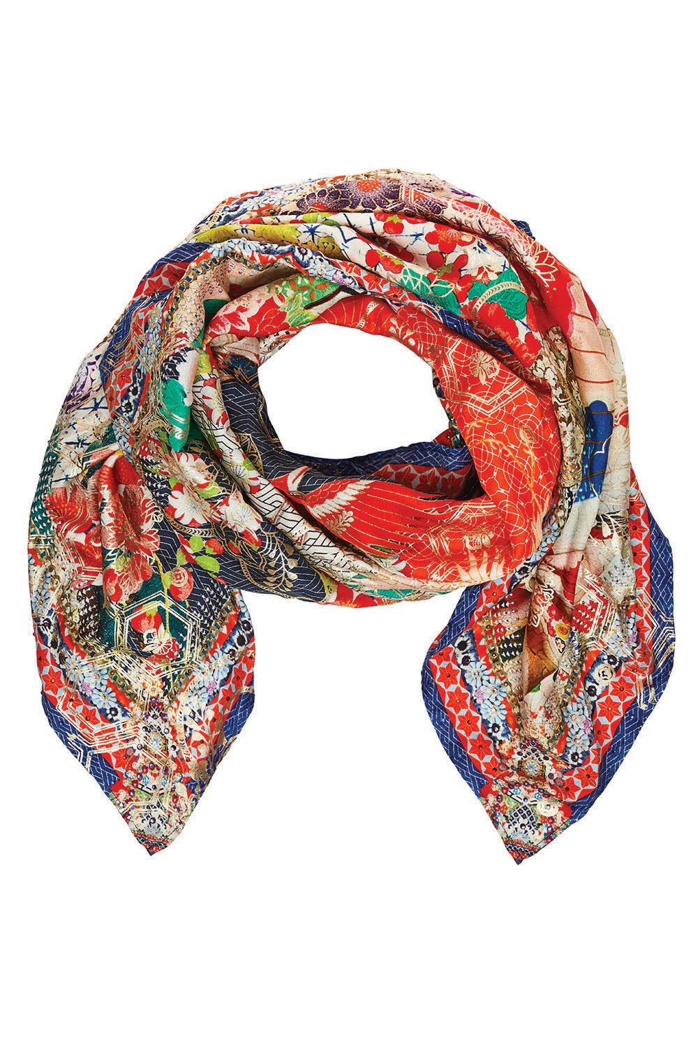 CAMILLA GEISHA GIRL LARGE SQUARE SCARF
