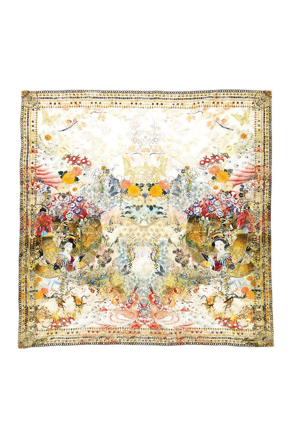 CAMILLA LADY LABYRINTH LARGE SQUARE SCARF