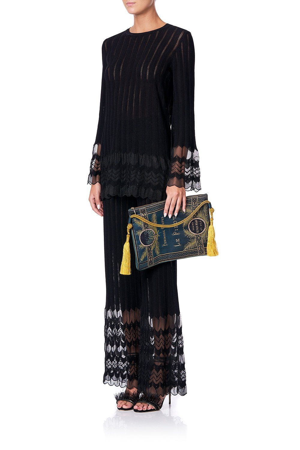 LARGE ZIP TOP CLUTCH TO MY LOVE