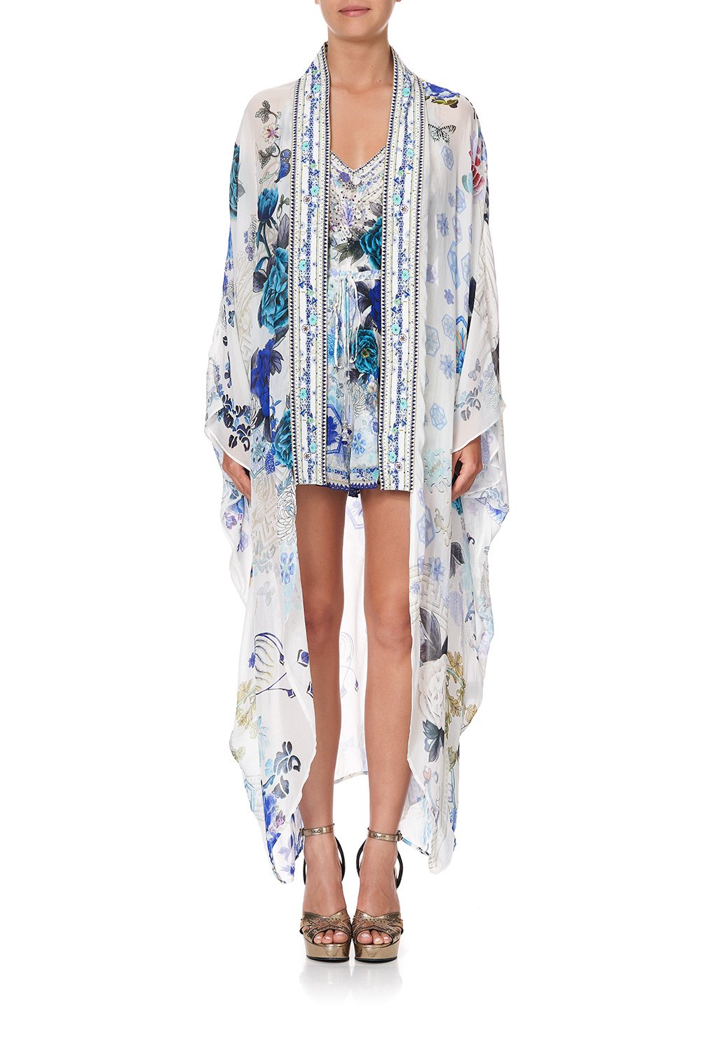 LAYER WITH KIMONO COLLAR WHITE SIDE OF THE MOON