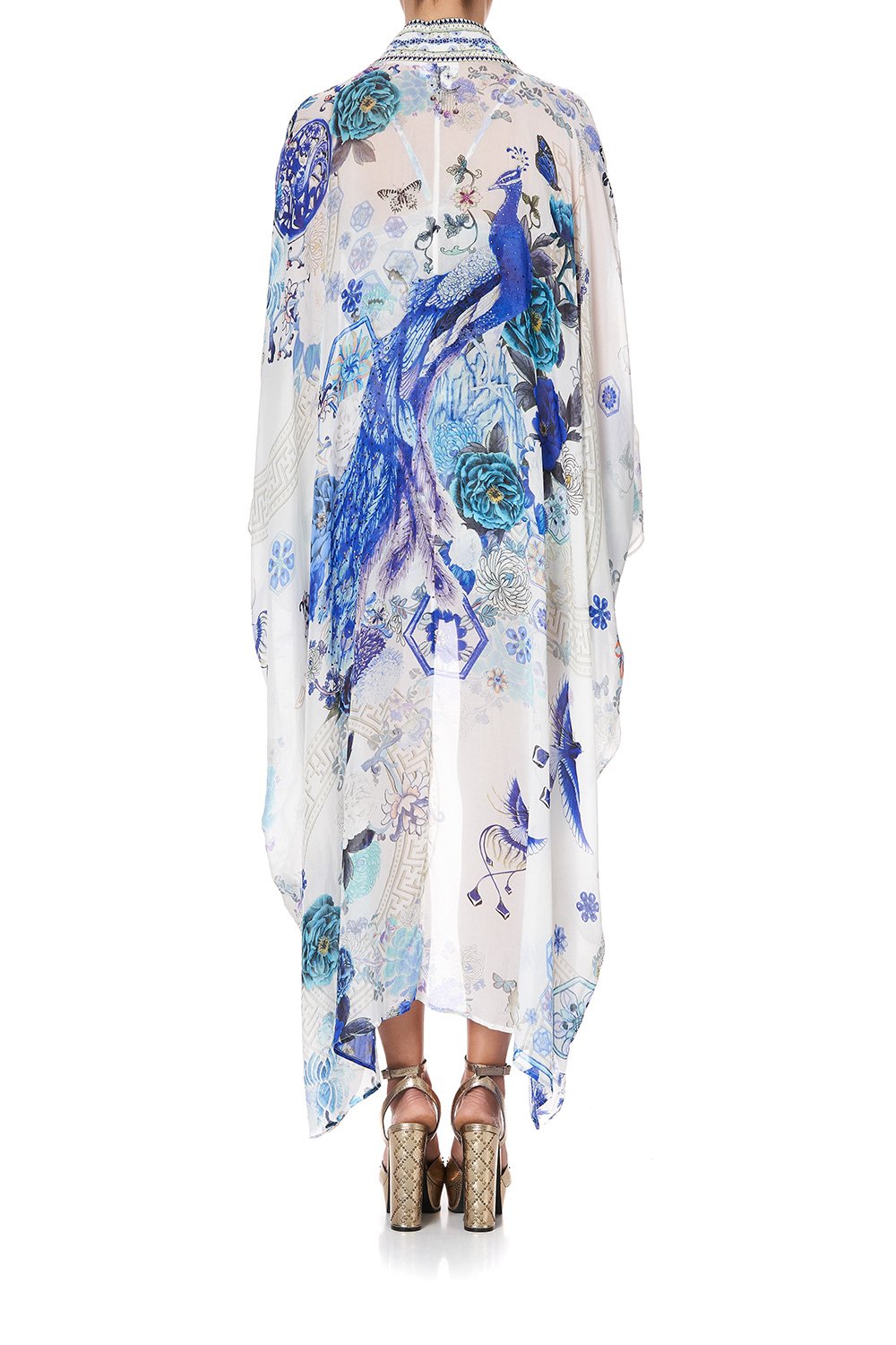 LAYER WITH KIMONO COLLAR WHITE SIDE OF THE MOON