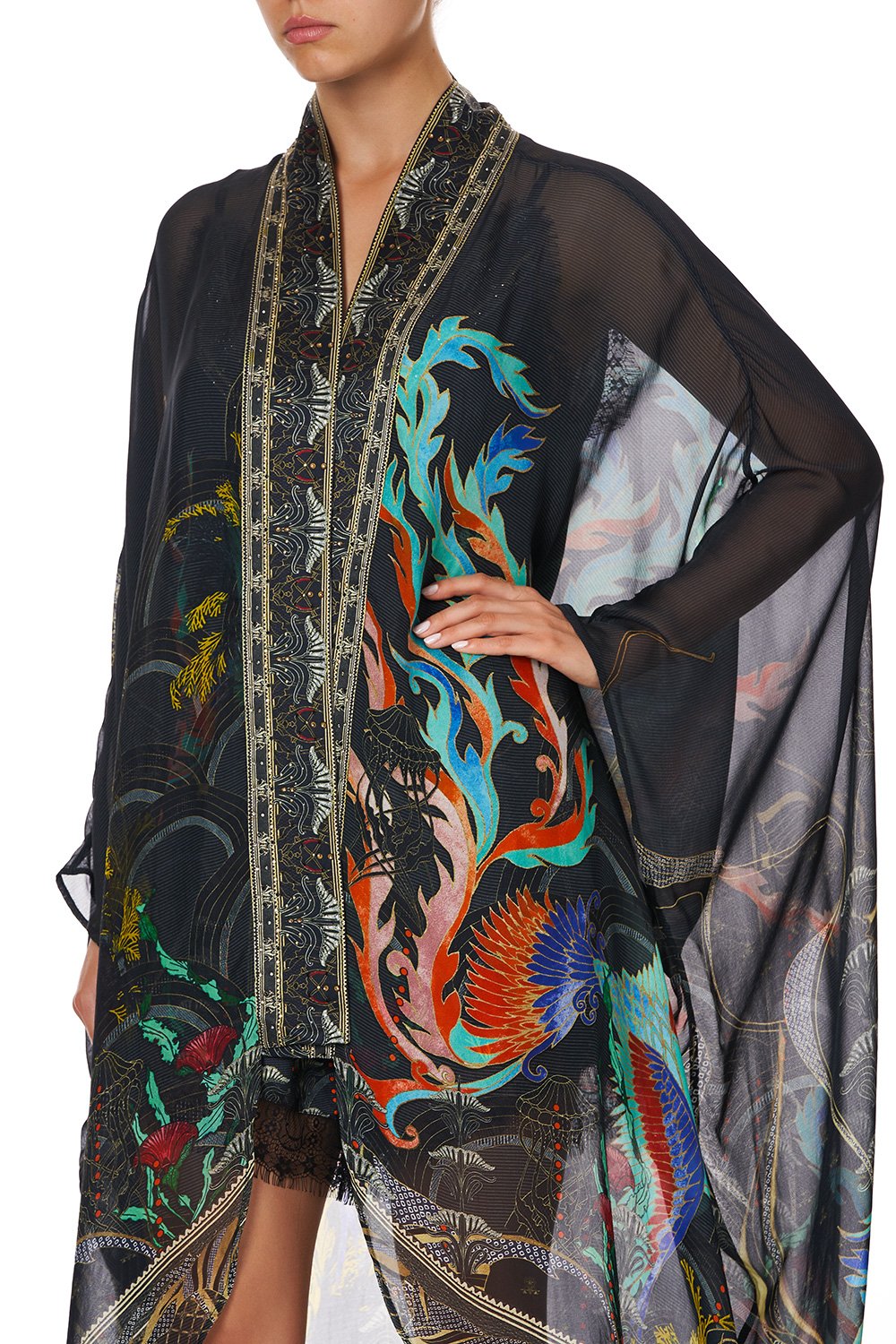 LAYER WITH KIMONO COLLAR WISE WINGS