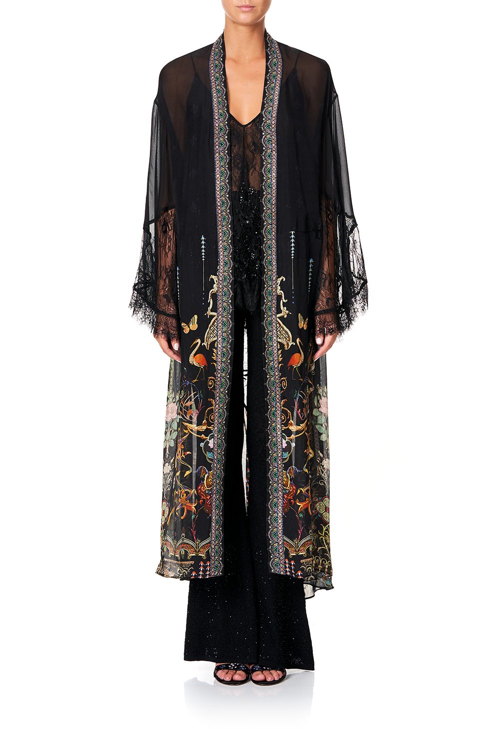 CAMILLA LAYERING ROBE WITH LACE INSERT REBELLE REBELLE