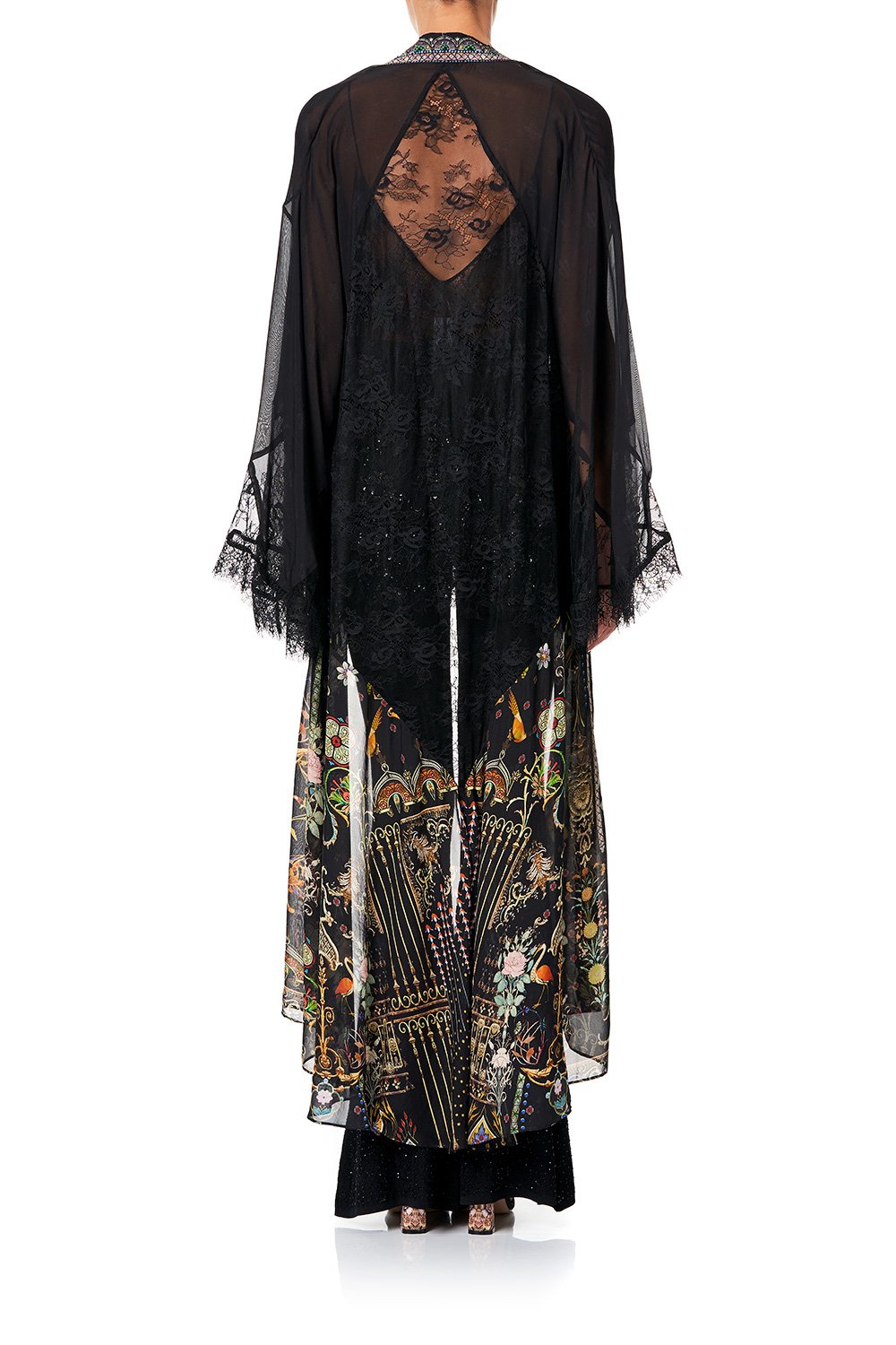 CAMILLA LAYERING ROBE WITH LACE INSERT REBELLE REBELLE