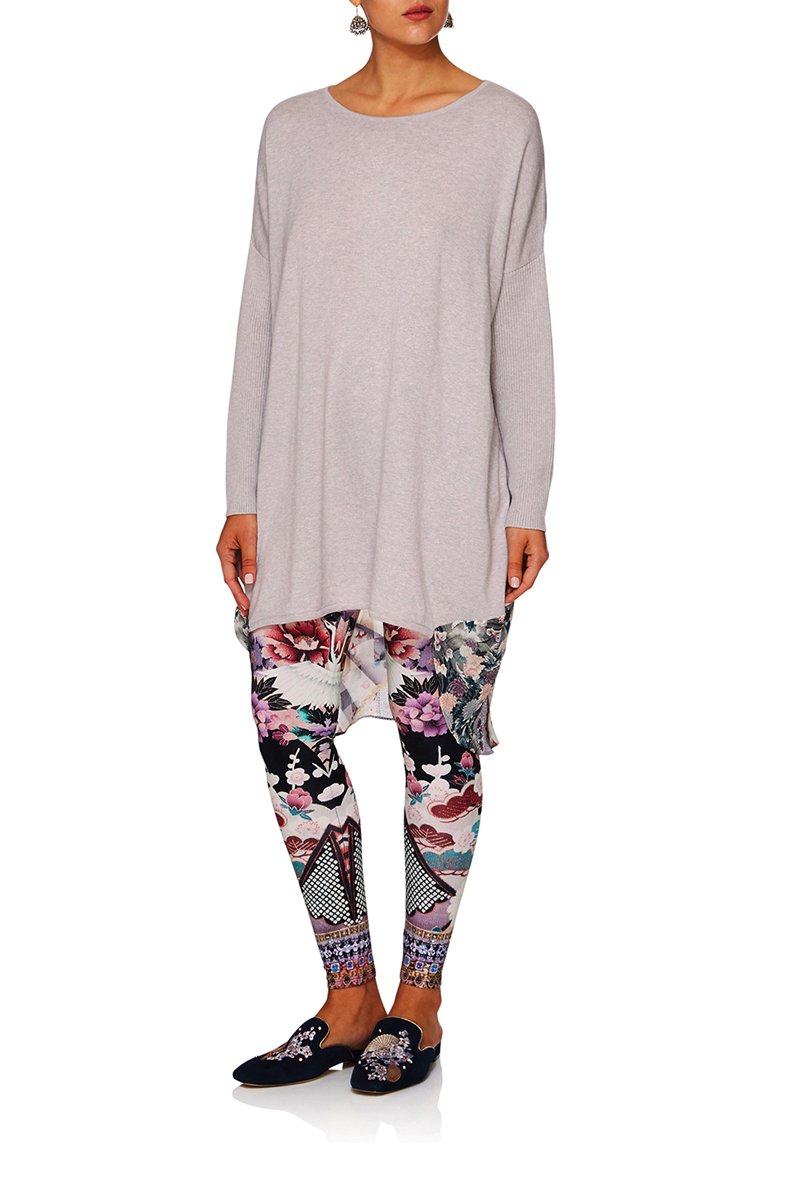 CAMILLA IN HER SHOES LONG SLEEVE JUMPER W PRINT BACK