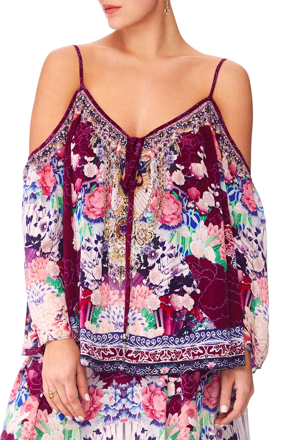 CAMILLA LITTLE OSAKA GIRL LONG SLEEVE DROP SHOULDER TOP