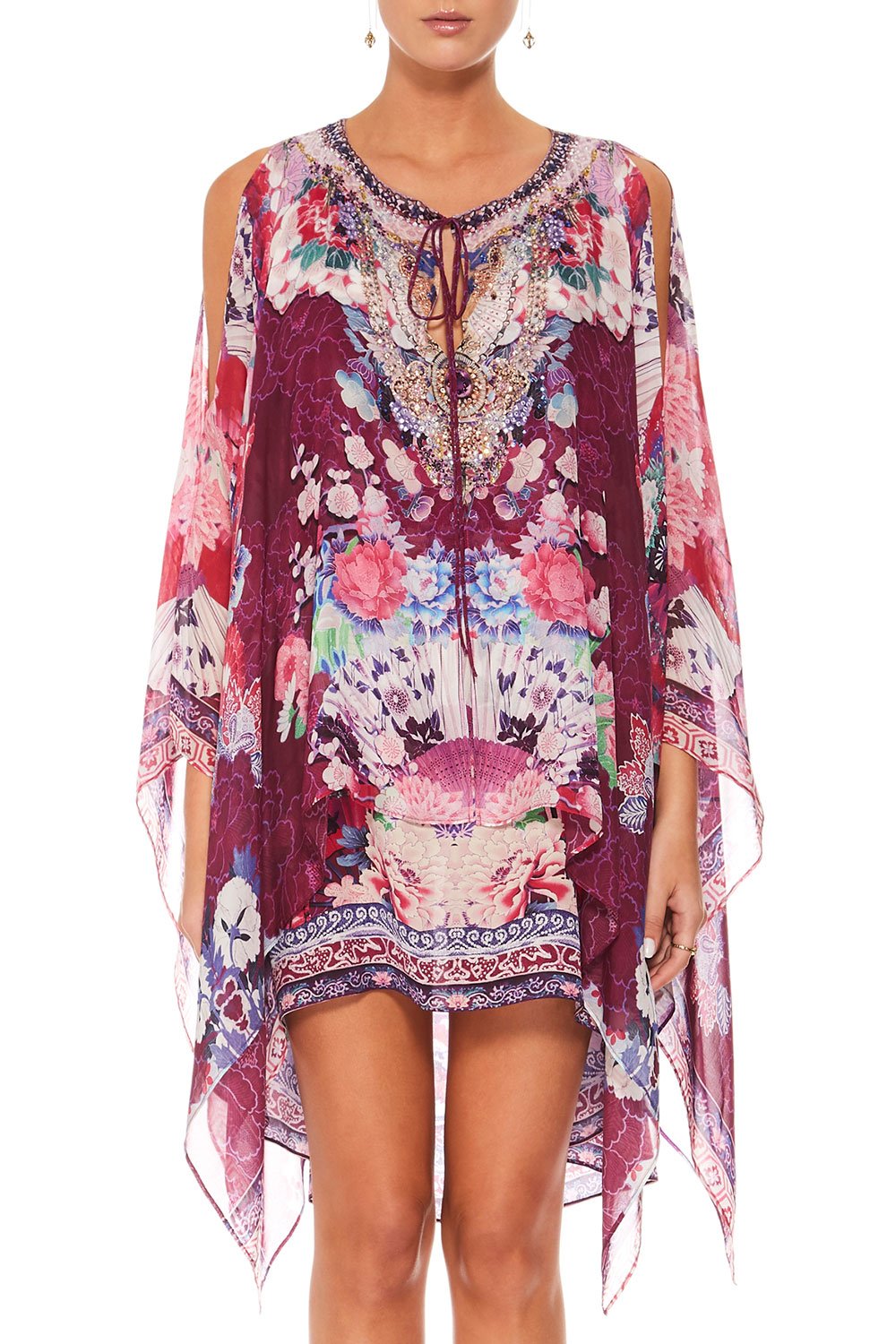 CAMILLA LITTLE OSAKA GIRL SHEER LAYERED DRESS WSPLIT