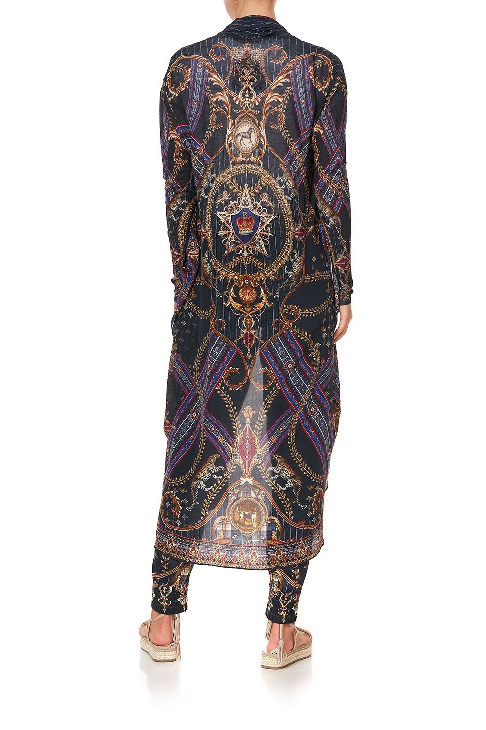 LONG CASUAL JACKET WITH POCKETS DINING HALL DARLING