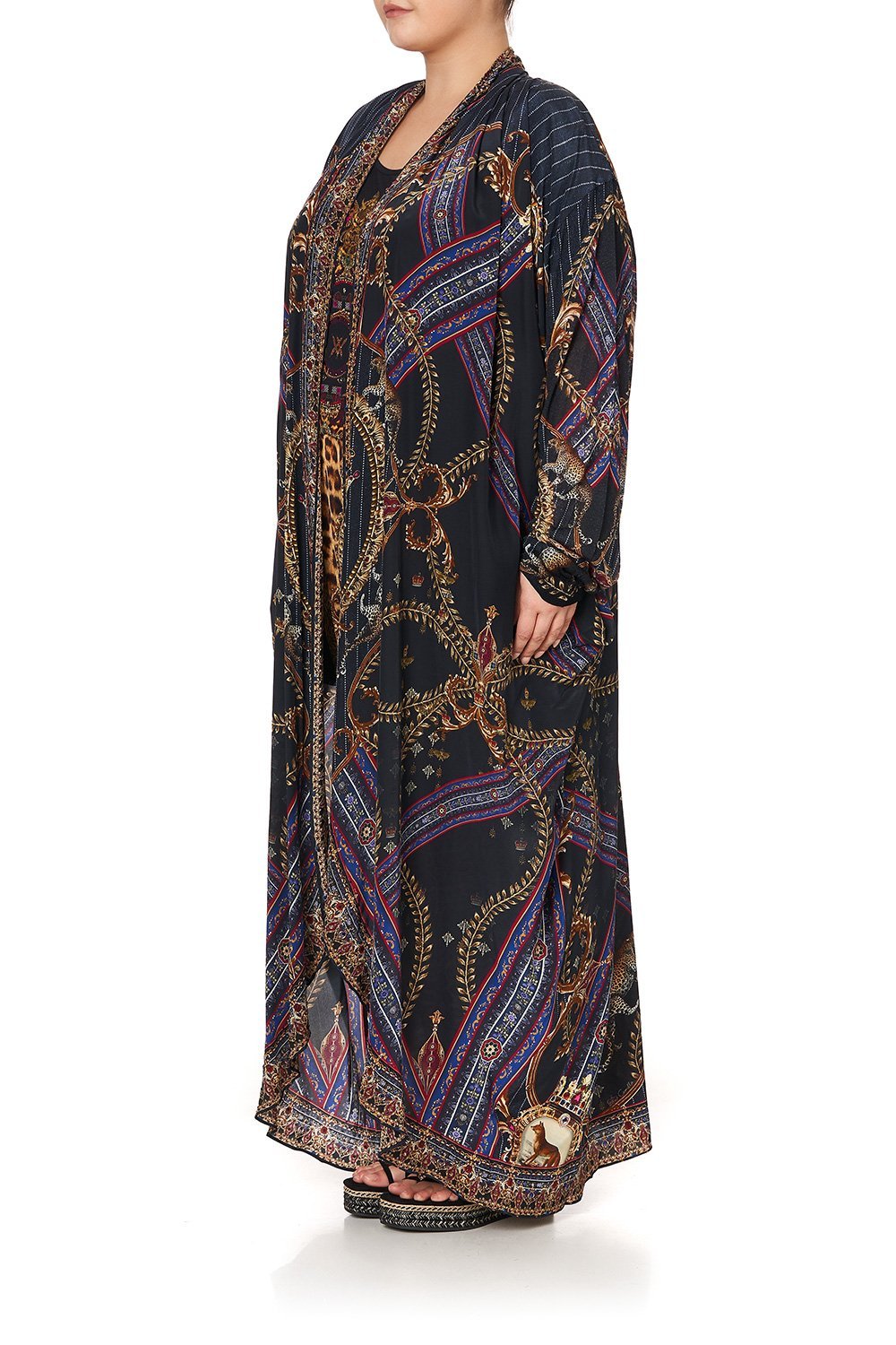 LONG CASUAL JACKET WITH POCKETS DINING HALL DARLING