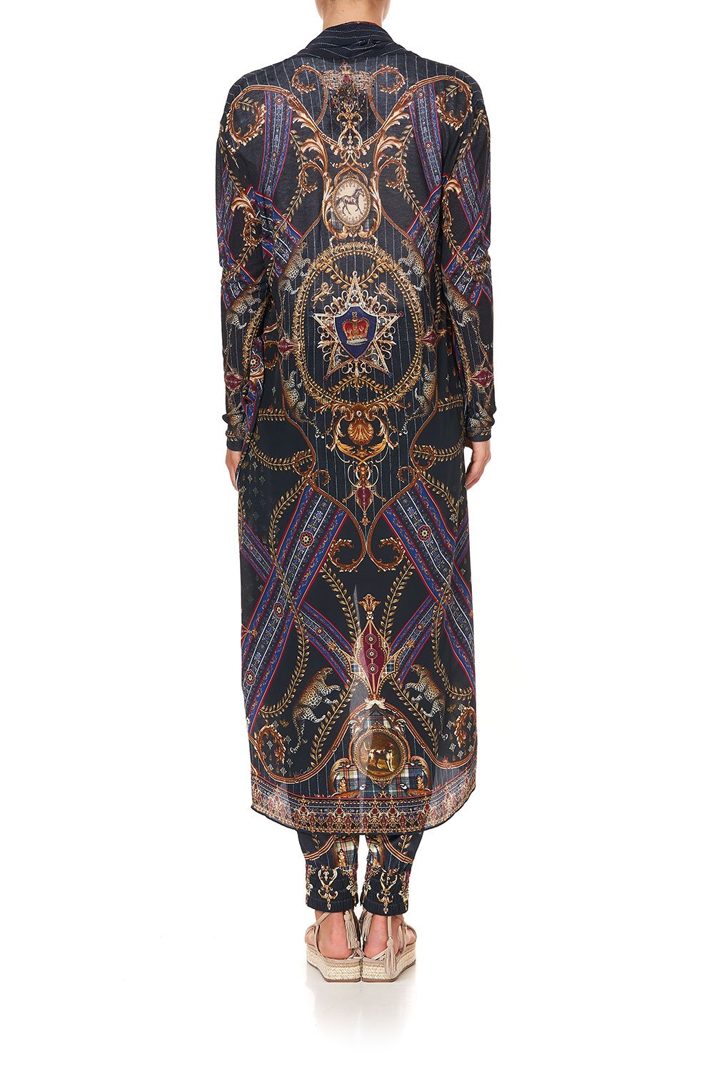 LONG CASUAL JACKET WITH POCKETS DINING HALL DARLING