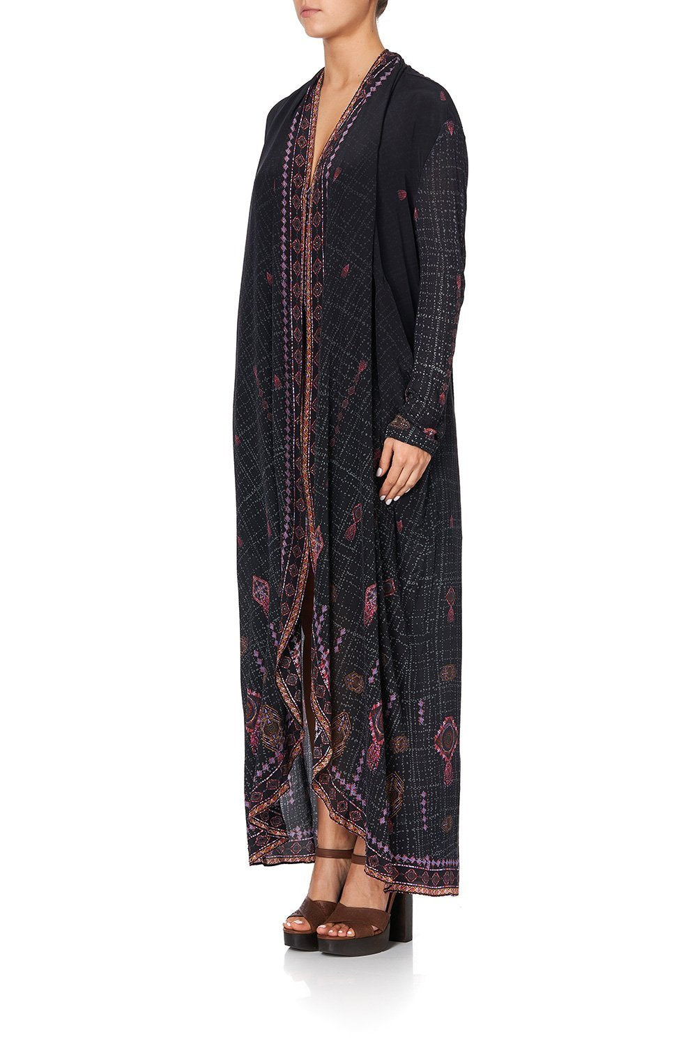 LONG CASUAL JACKET WITH POCKETS MINA MINA