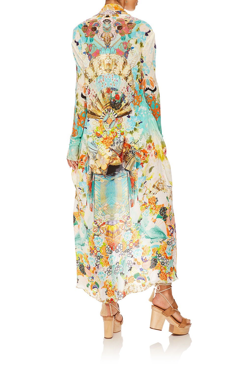 CAMILLA LONG CASUAL JACKET W/ POCKETS RETRO'S RAINBOW