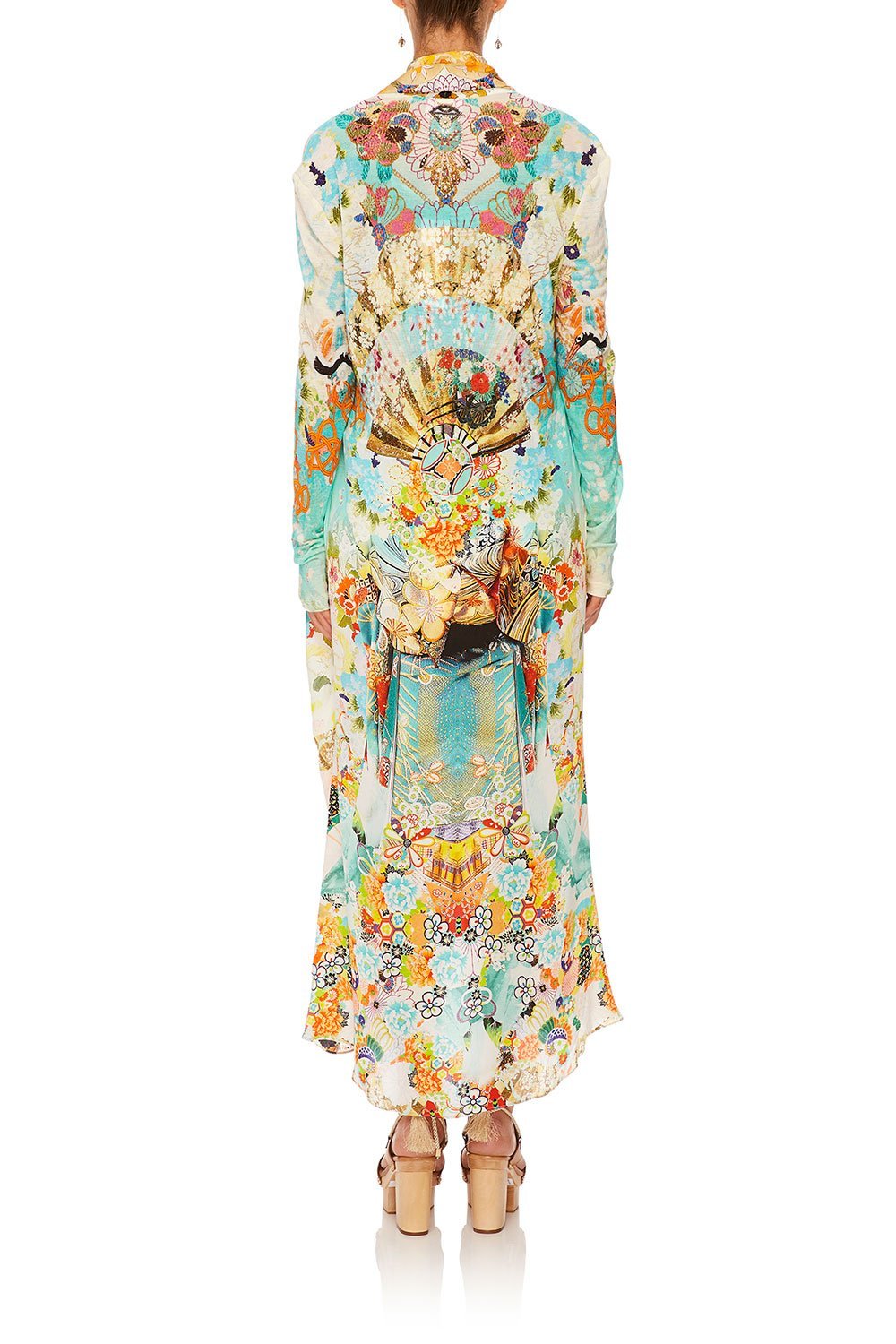 CAMILLA LONG CASUAL JACKET W/ POCKETS RETRO'S RAINBOW