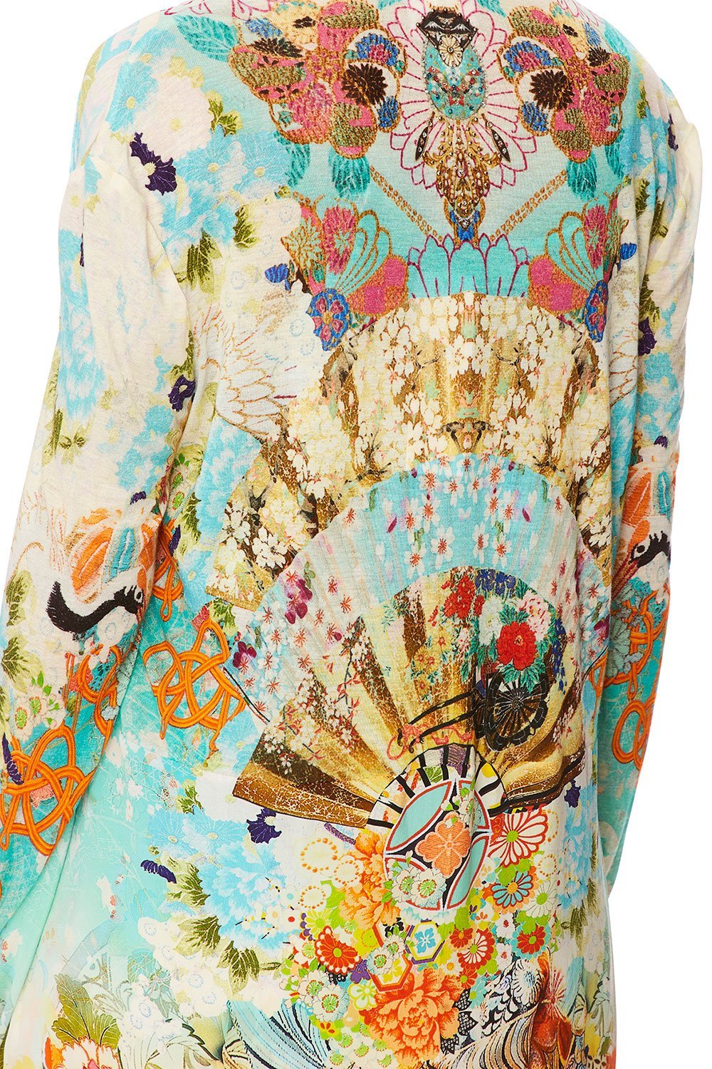 CAMILLA LONG CASUAL JACKET W/ POCKETS RETRO'S RAINBOW