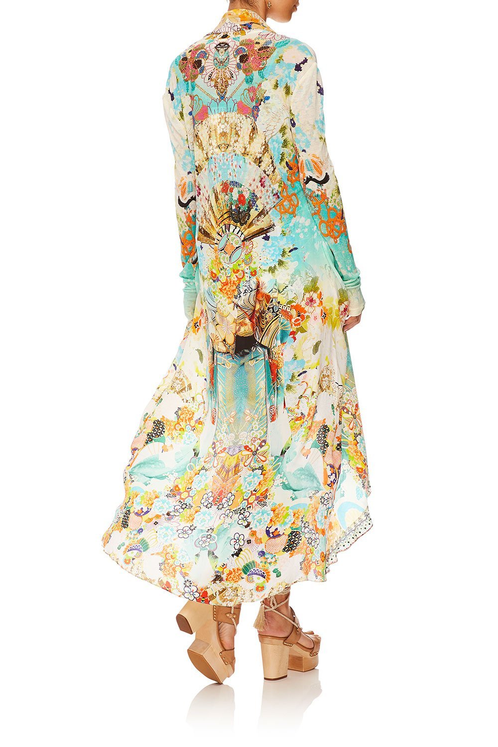 CAMILLA LONG CASUAL JACKET W/ POCKETS RETRO'S RAINBOW