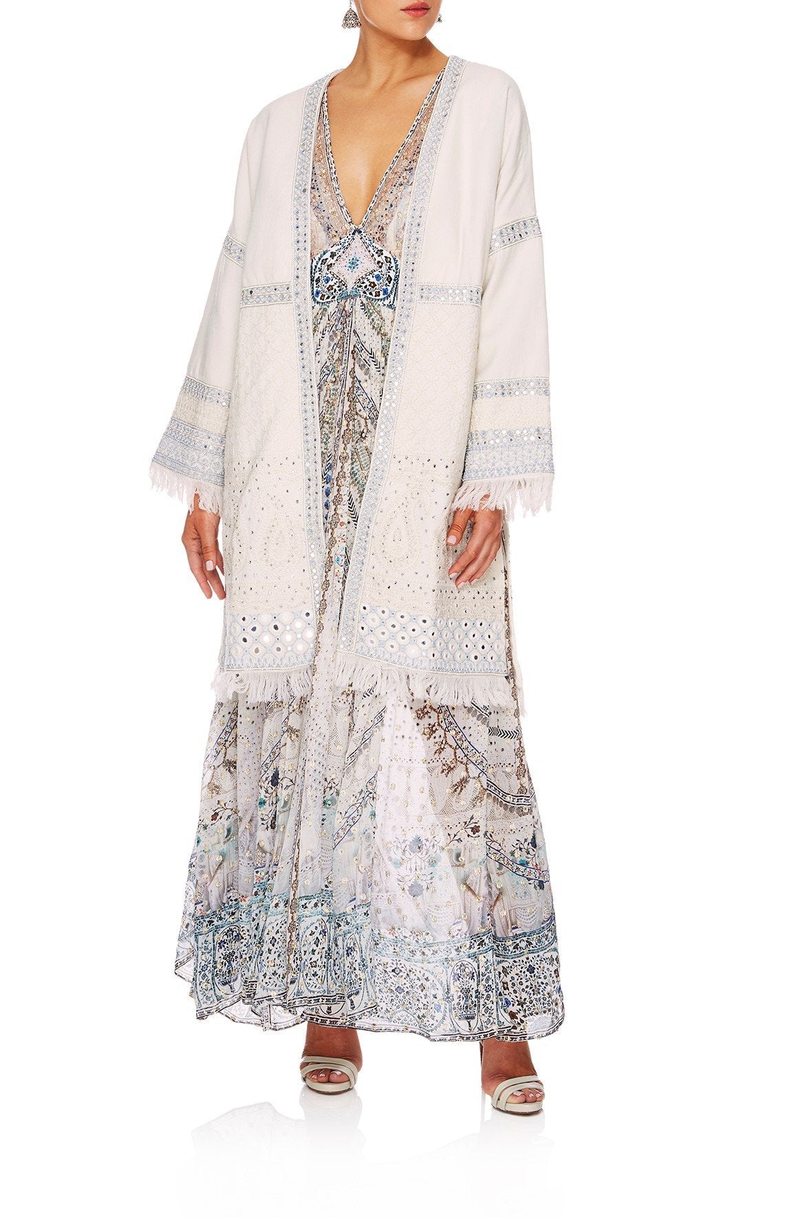 BREAKFAST WITH SILVIA LONG COAT W SPLITS