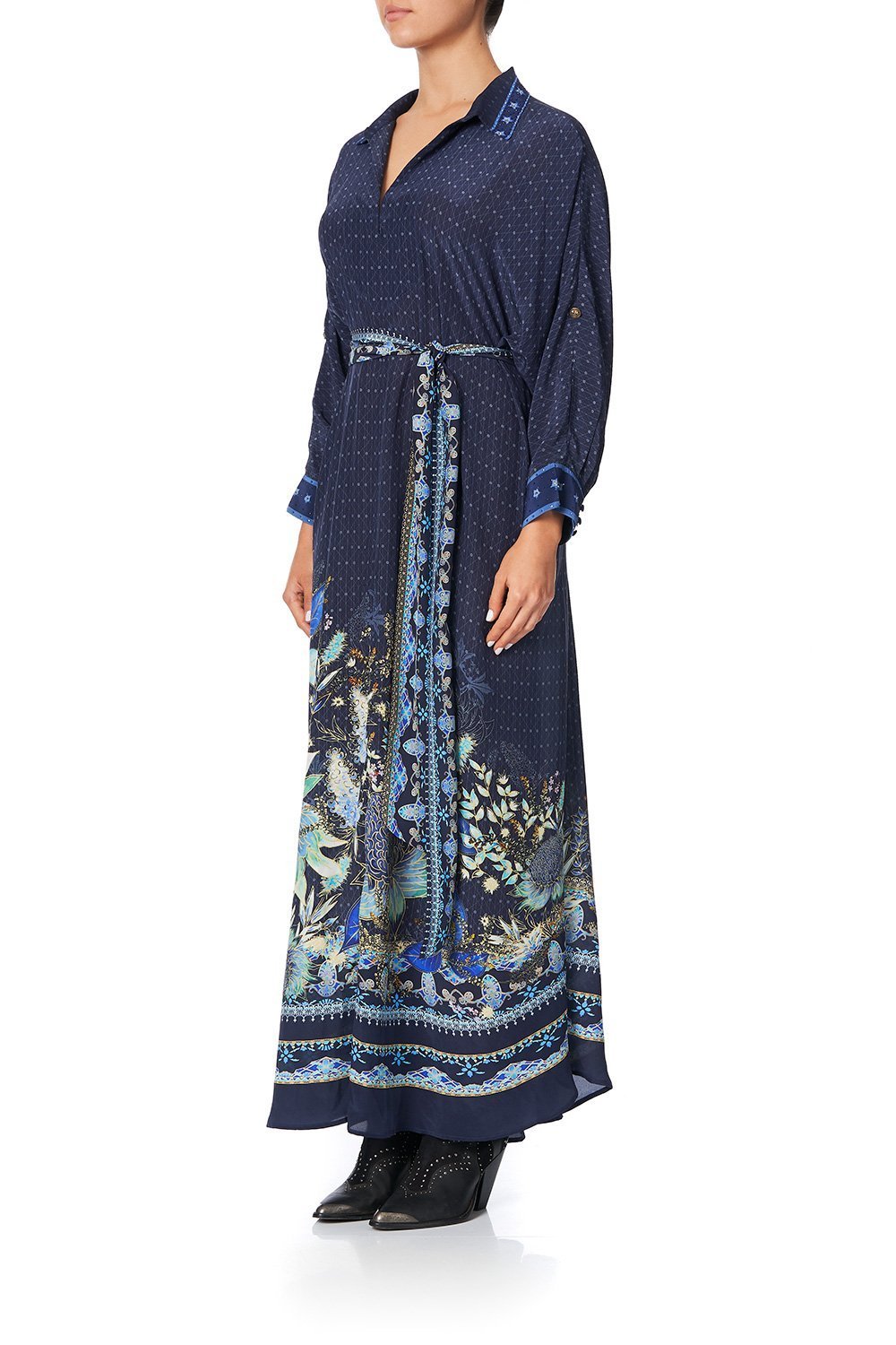 LONG COLLARED KAFTAN NATURES NECTAR