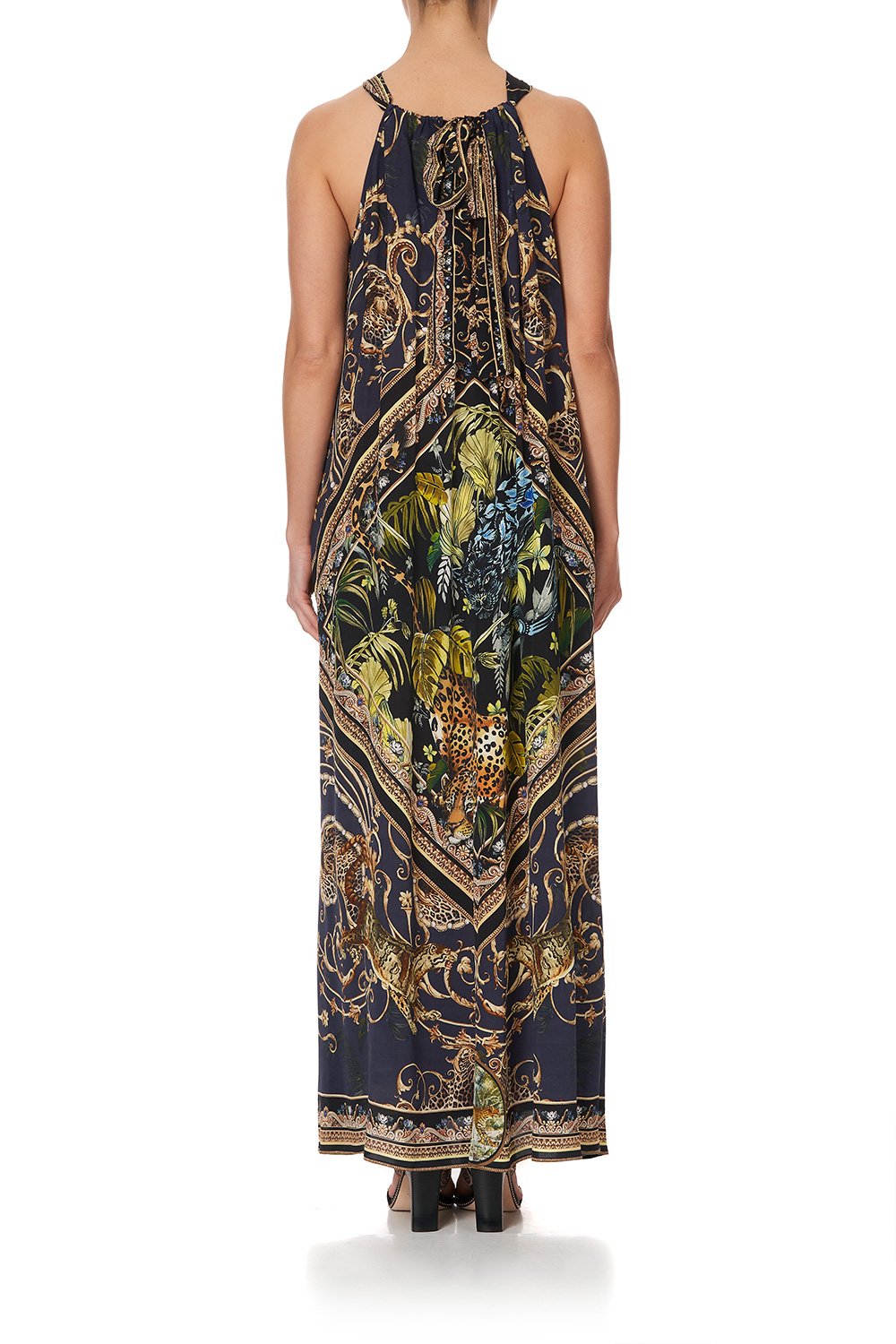 LONG DRESS WITH HALTER NECKLINE SEVEN DAY WEEKEND