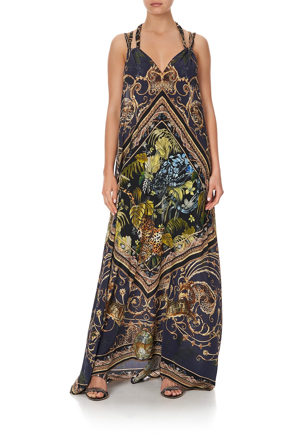 LONG DRESS WITH HALTER NECKLINE SEVEN DAY WEEKEND