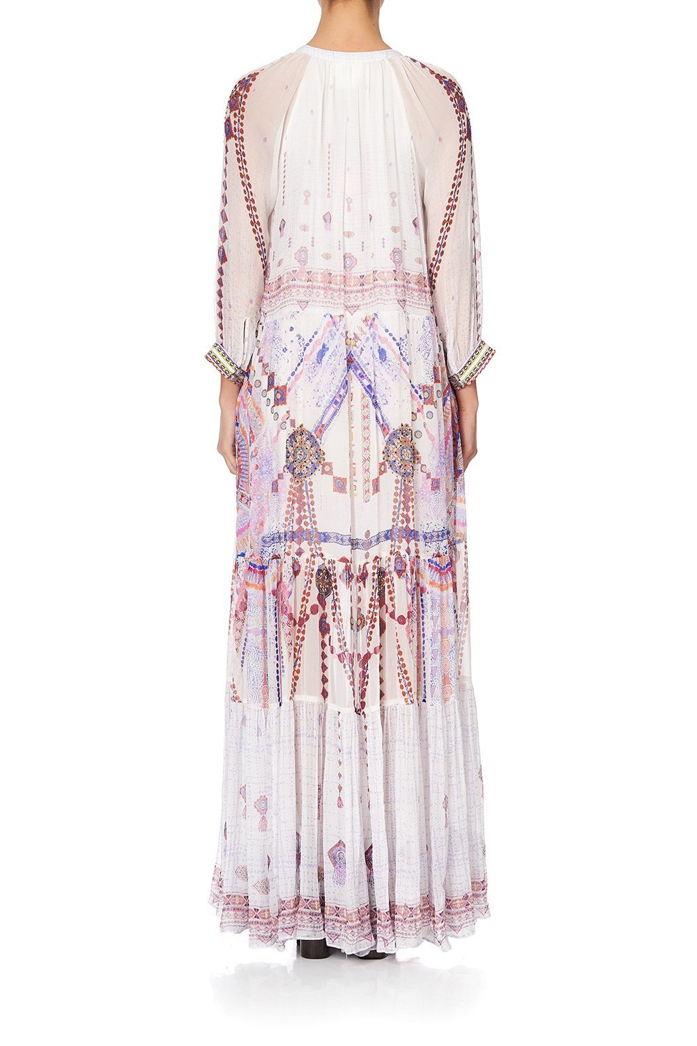 LONG GATHERED PANEL DRESS TANAMI ROAD