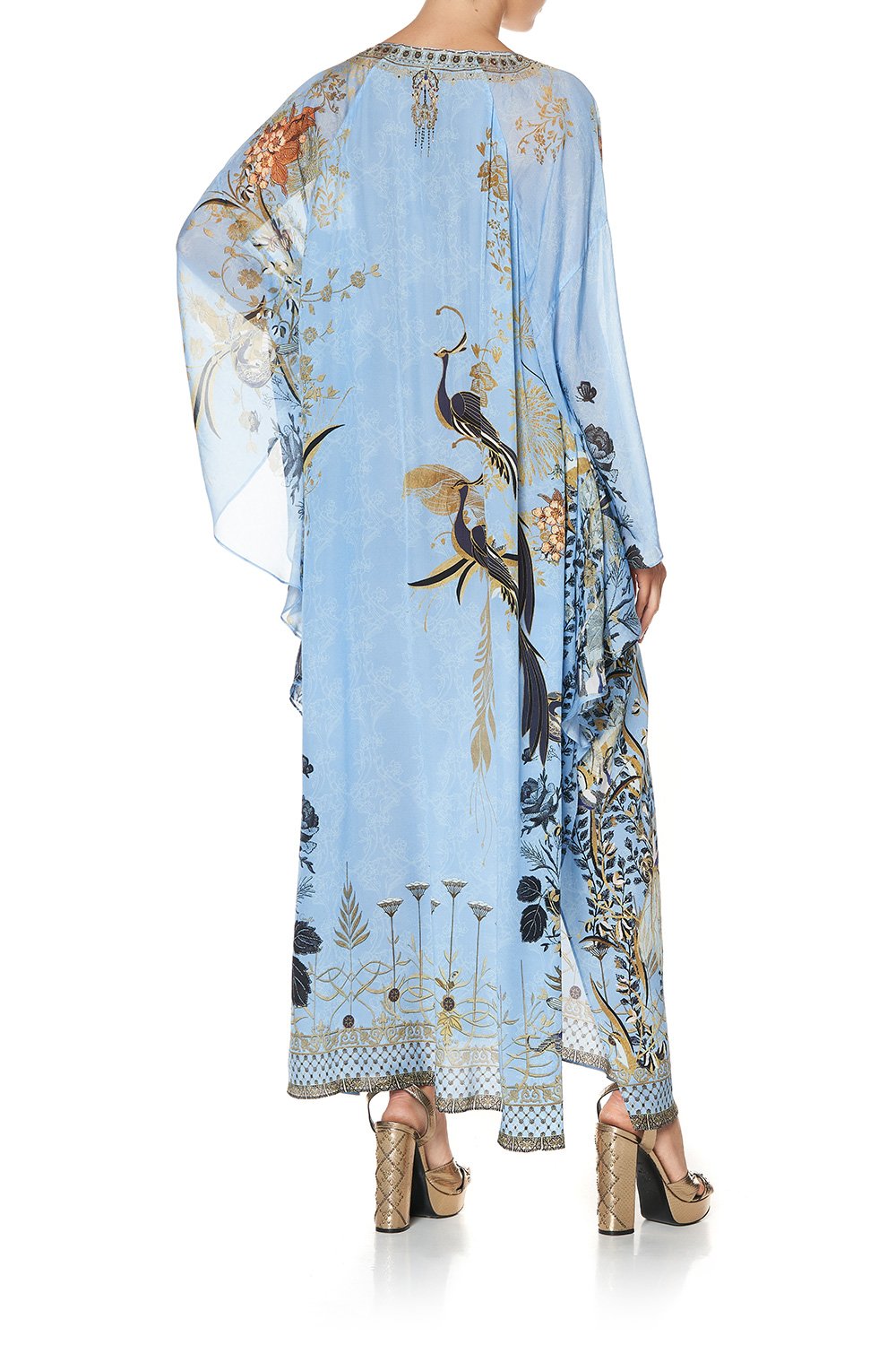 LONG RAGLAN SLEEVE FLARED KAFTAN FAIRY FOUNTAIN