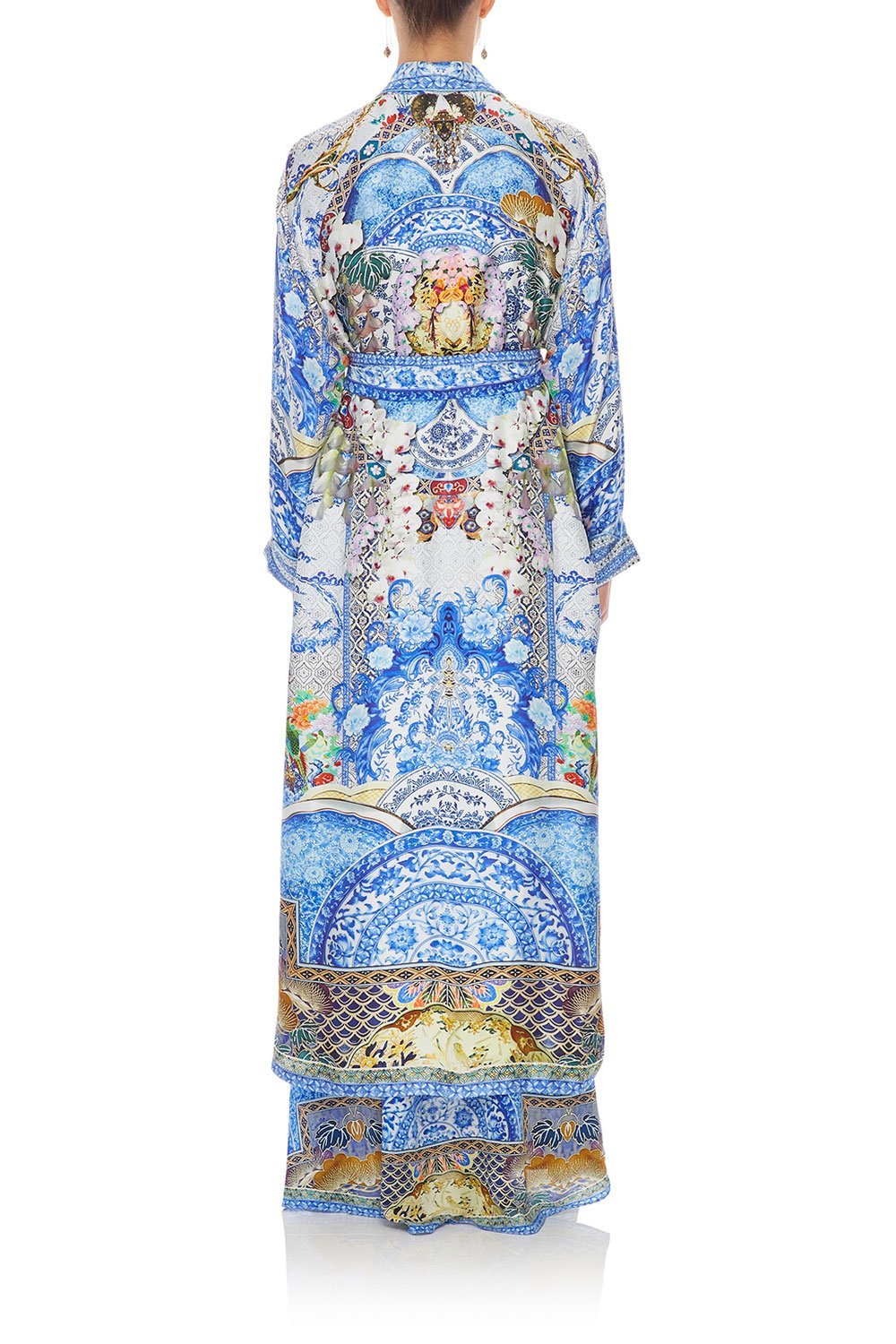 CAMILLA LONG ROBE WITH TIE GEISHA GATEWAYS