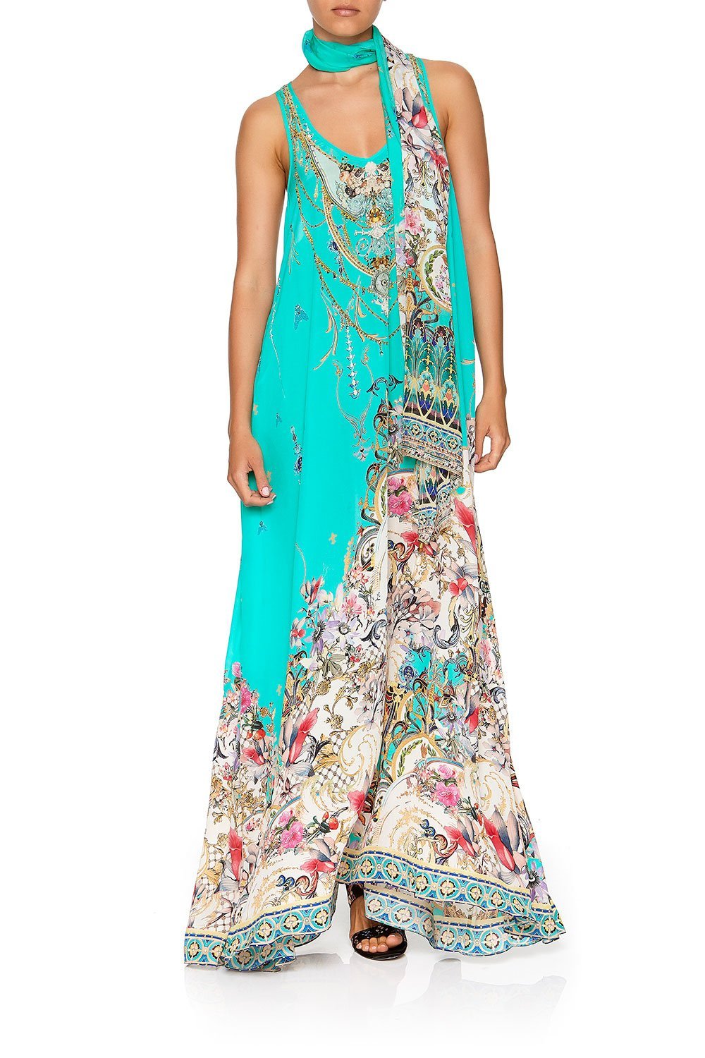 CAMILLA LONG SCARF FLORAISON