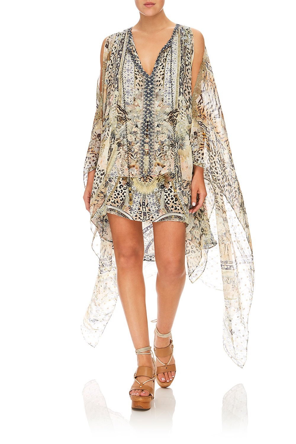 CAMILLA LONG SHEER OVERLAY DRESS MOTO MAIKO