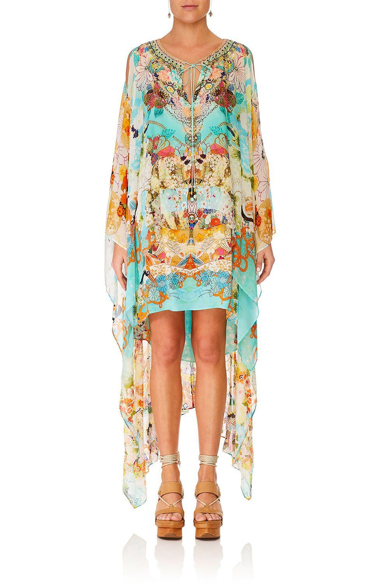 LONG SHEER OVERLAY DRESS RAINBOW ROOM